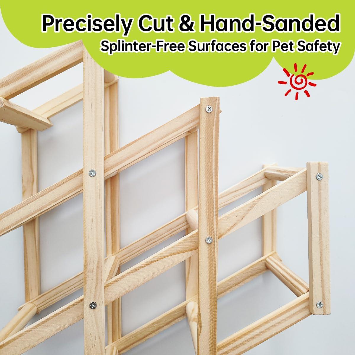 Juguete de Escalada de Madera QYILUARE Mediano para Ratas