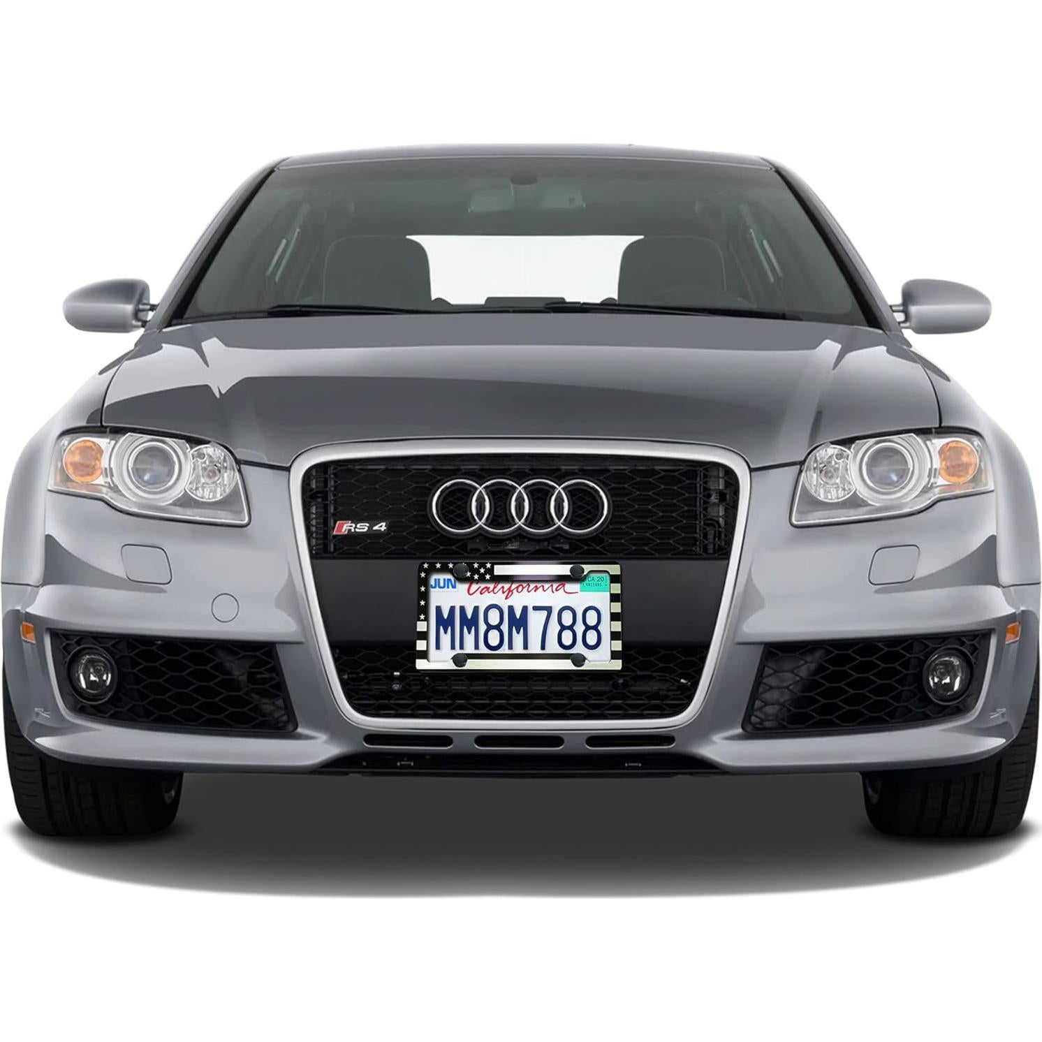 Marco de Placa de Licencia Patriótico Tuersan con Bandera EE. UU.