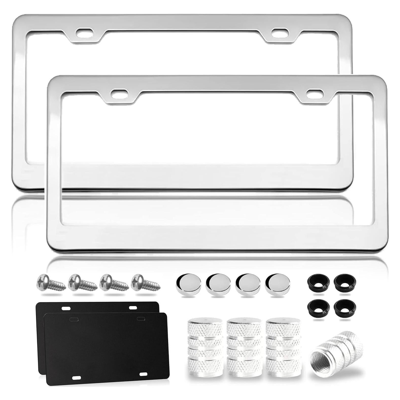 Marco de Placa de Licencia Acero Inoxidable FlamaX 2 Unidades