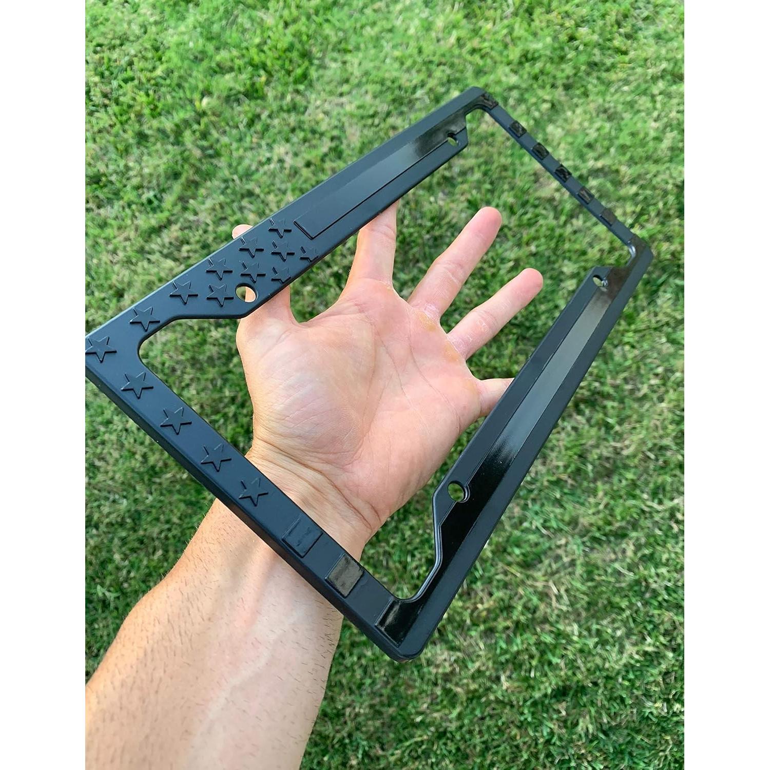 Marco de Placa de Matrícula Tactilian con Bandera Americana 3D