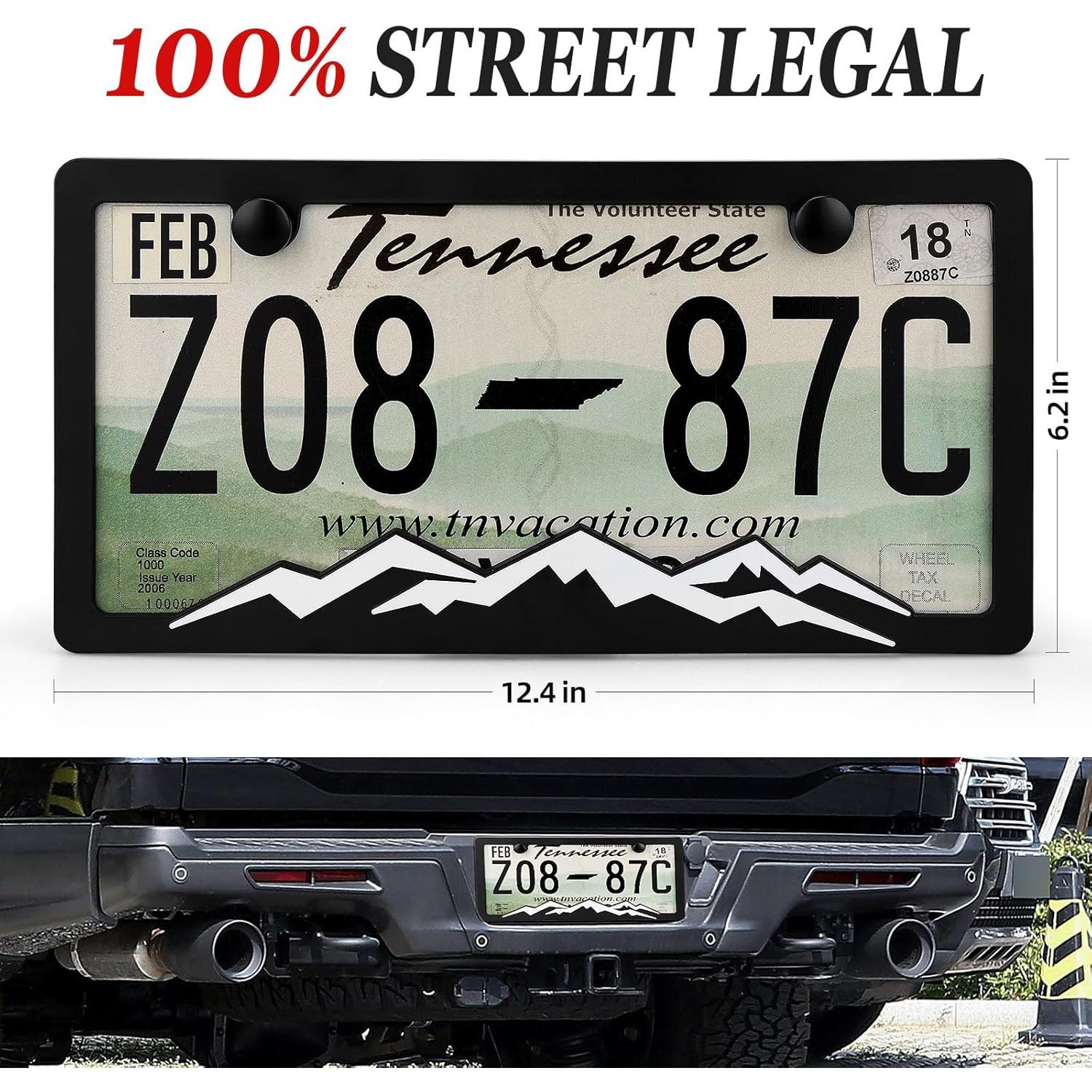 Marco de Placa de Licencia XCLPF XC0288 Off Road 2 Piezas