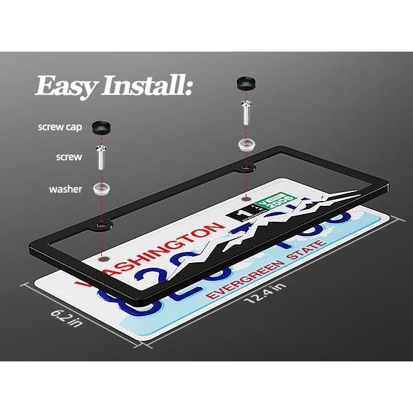 Marco de Placa de Licencia XCLPF XC0288 Off Road 2 Piezas