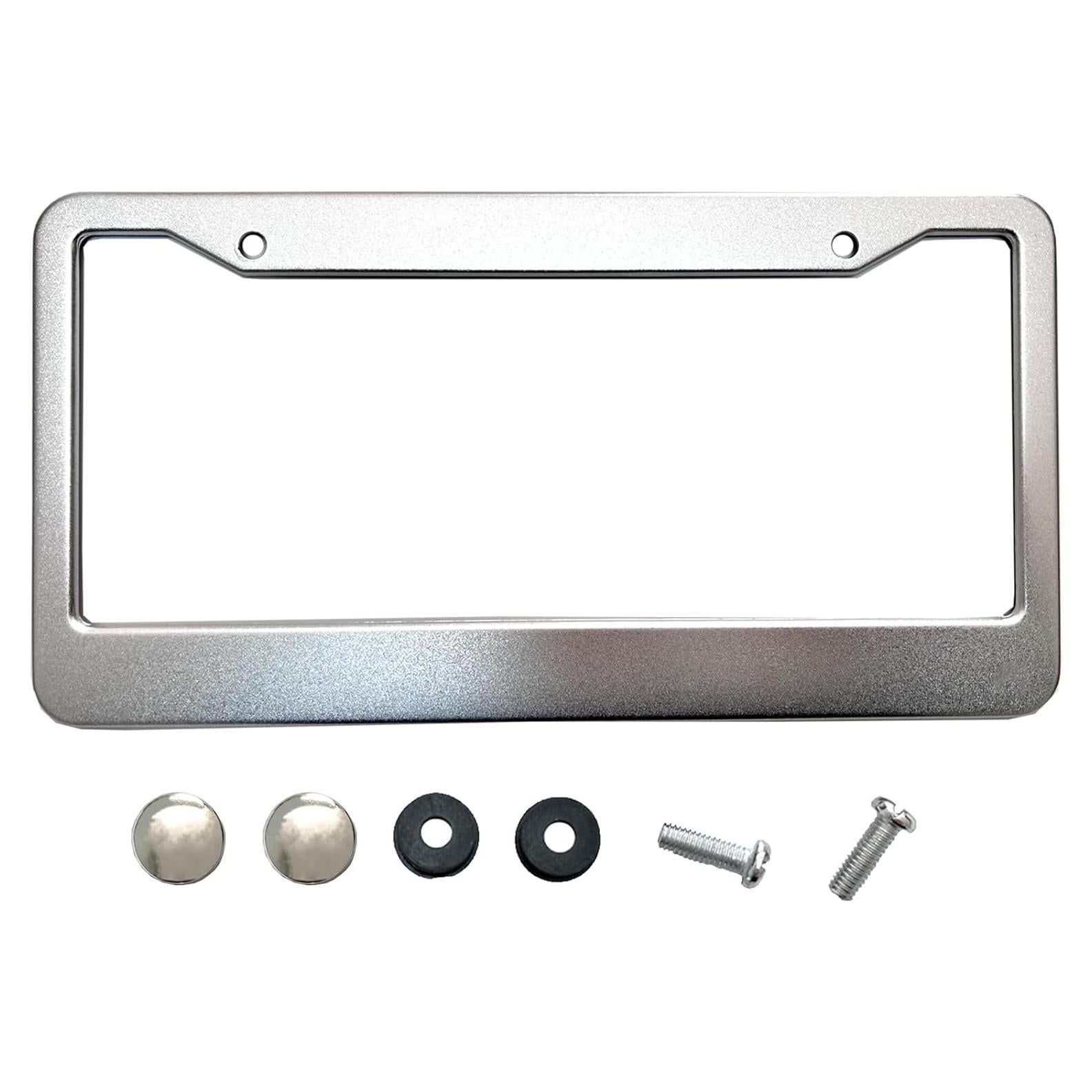 Marco de Placa de Licencia Aluminio Muxkenper Plata Universal