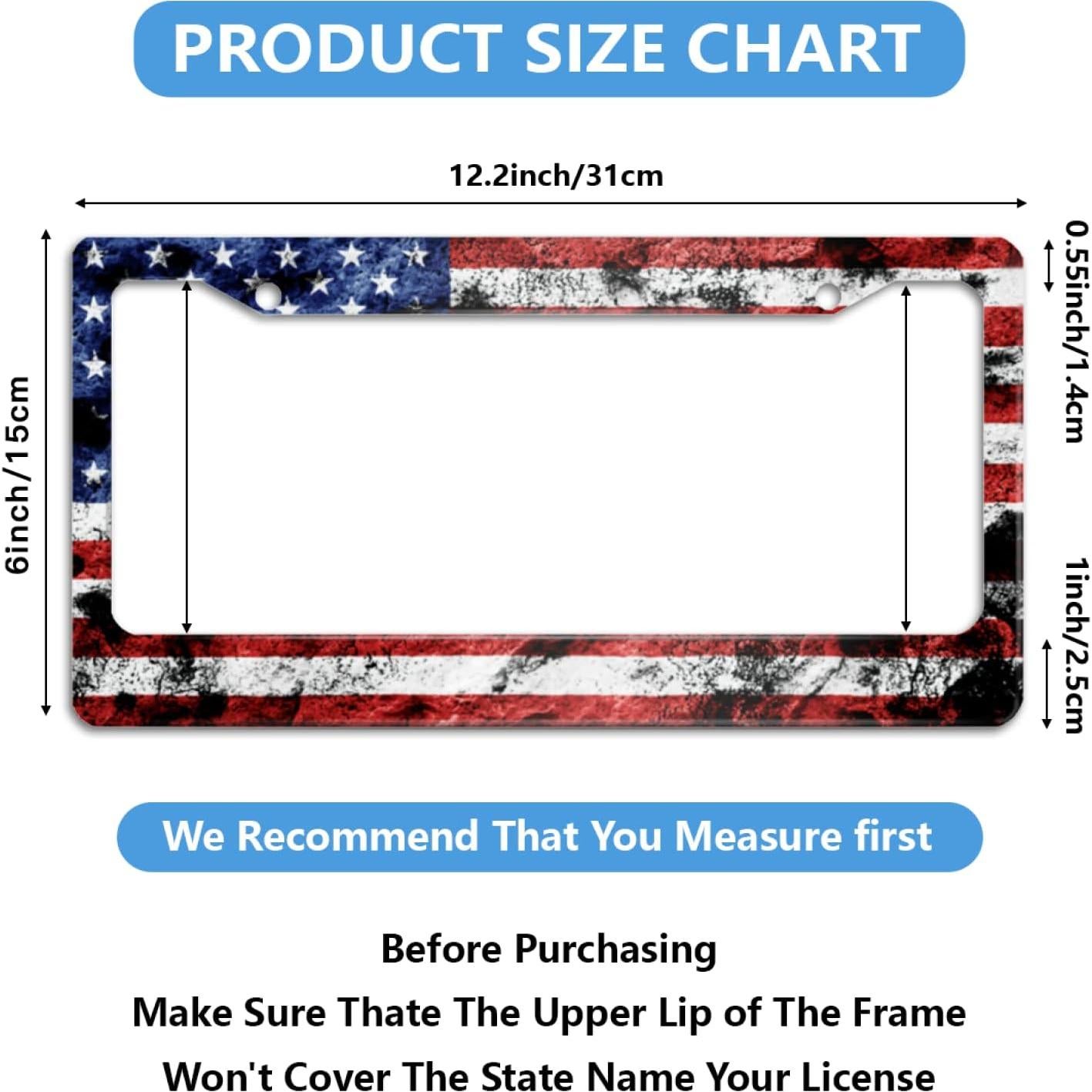 Marco de Placa de Licencia Personalizado Invincibleframe 30.99x16cm