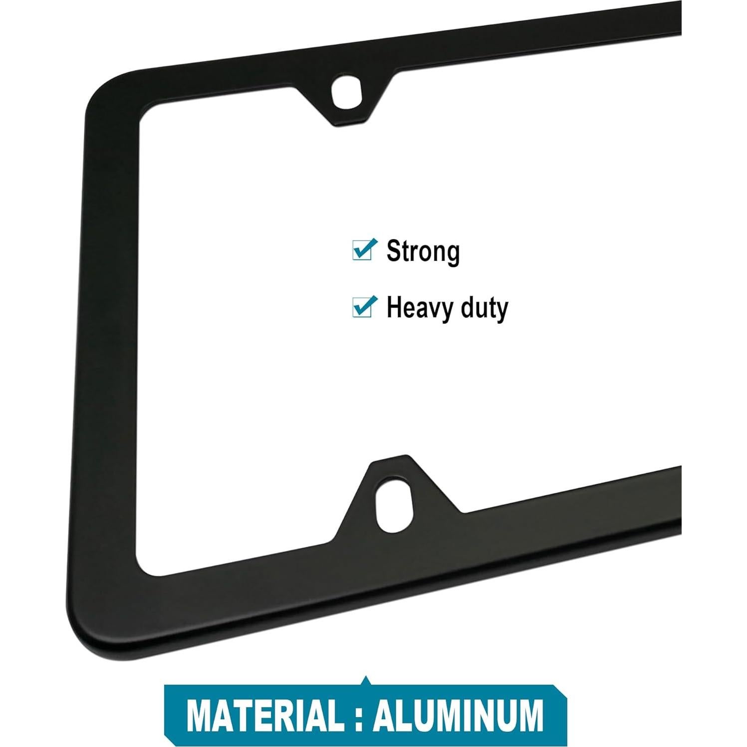 Cubierta de Placa de Licencia RCKJNJ Transparente y Marco Negro