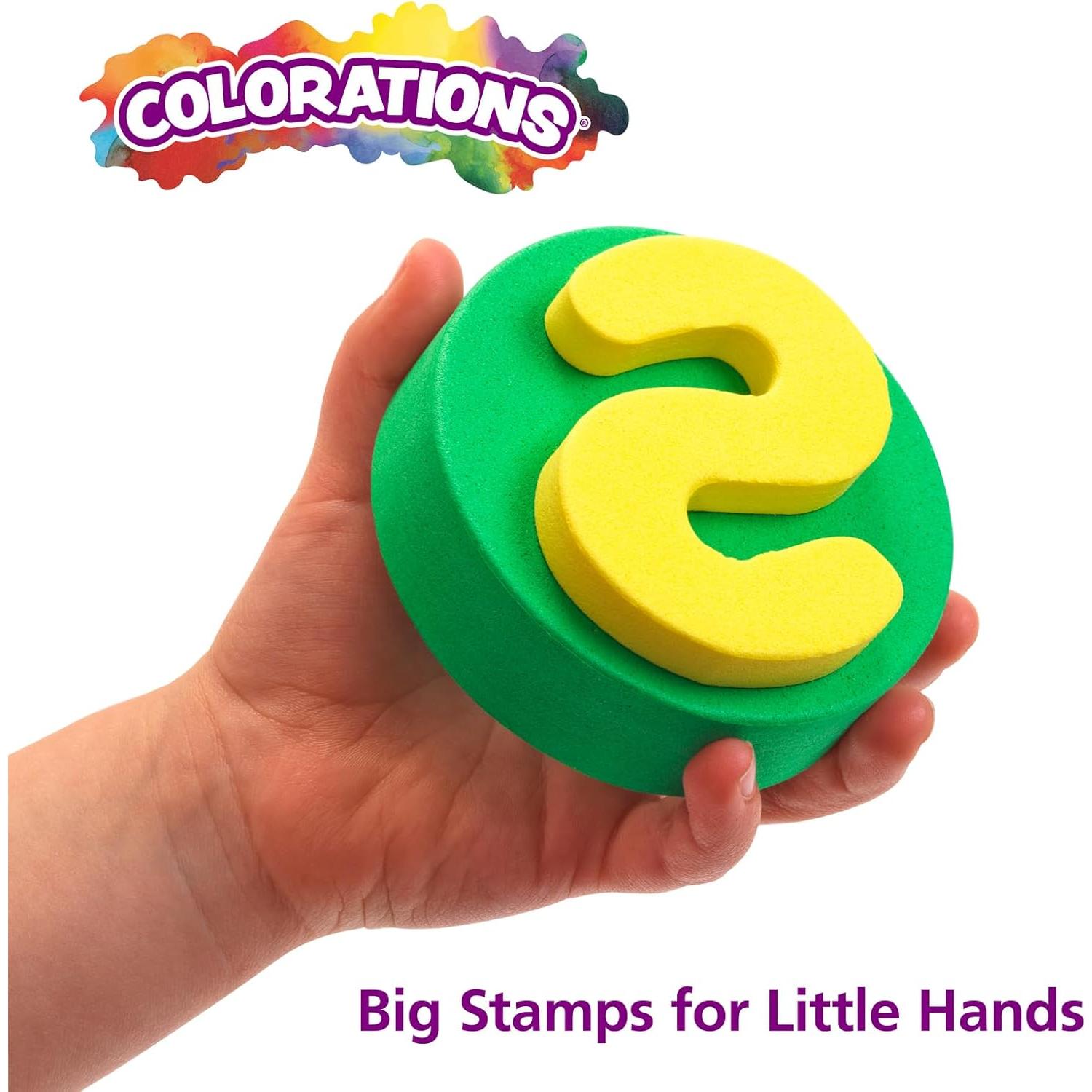 Set de 26 Sellos de Alfabeto en Mayúsculas Coloraciones