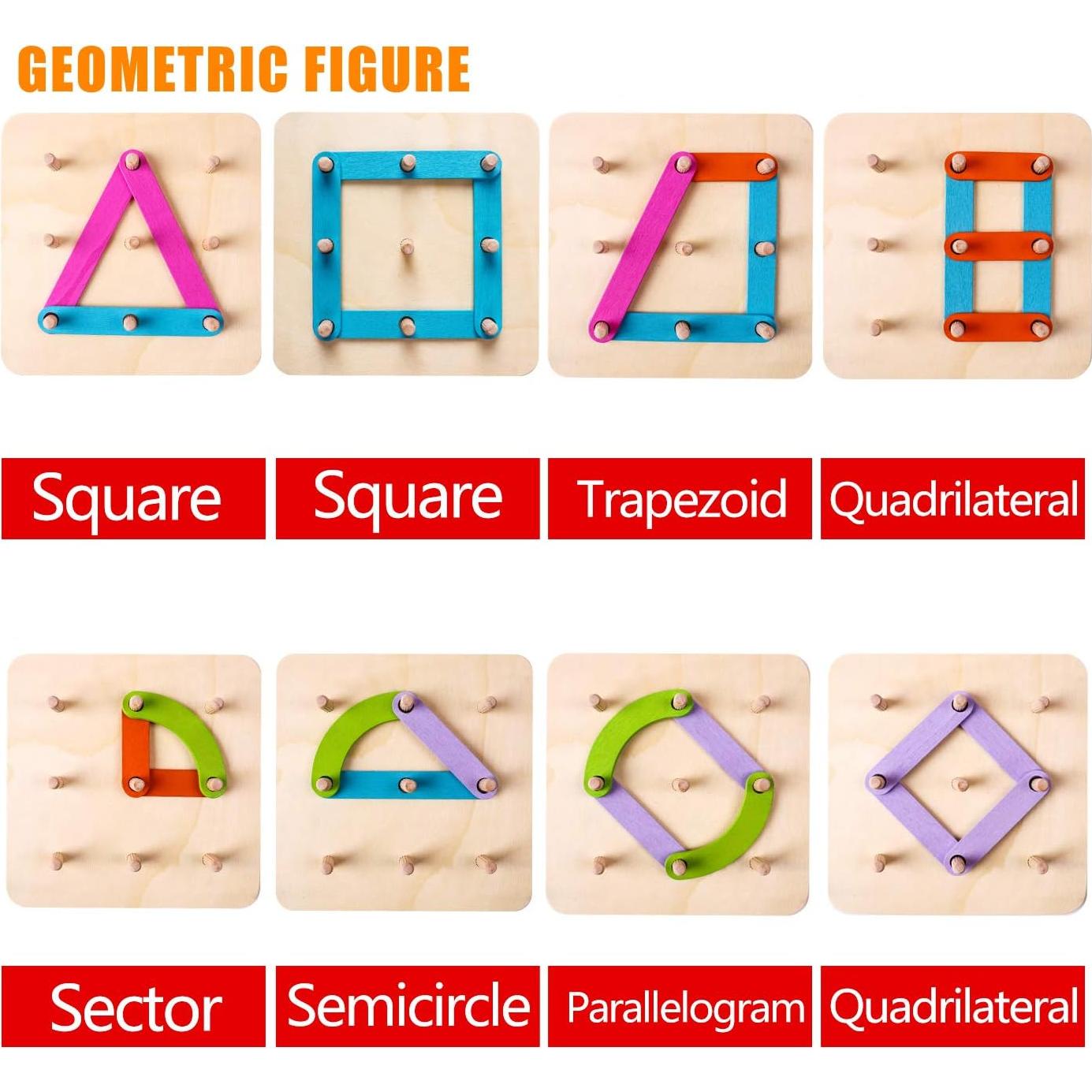 Juego de Construcción de Letras y Números Kizh - 26 Piezas de Madera