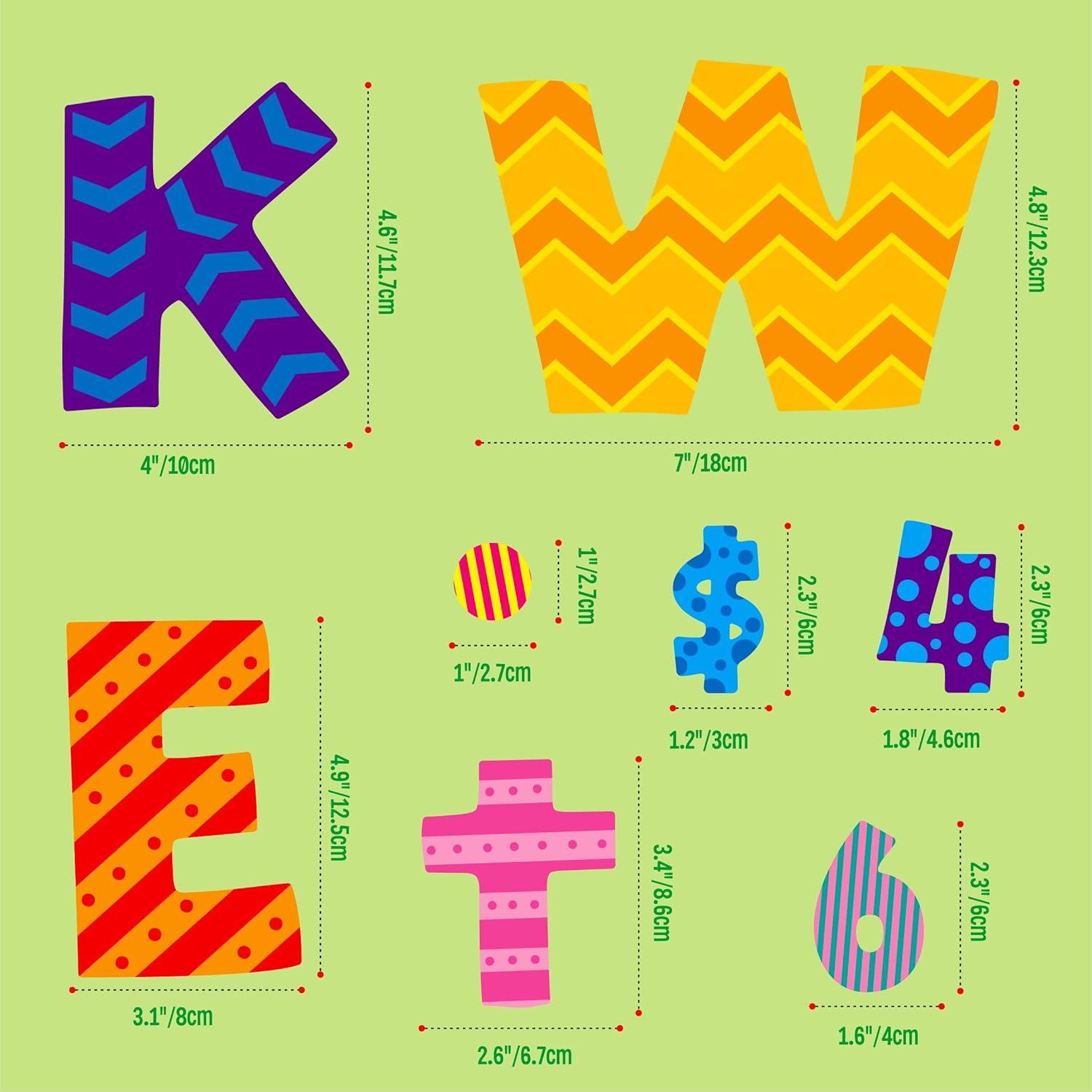 Conjunto de Letras y Números SpriteGru 288 Piezas Colorido