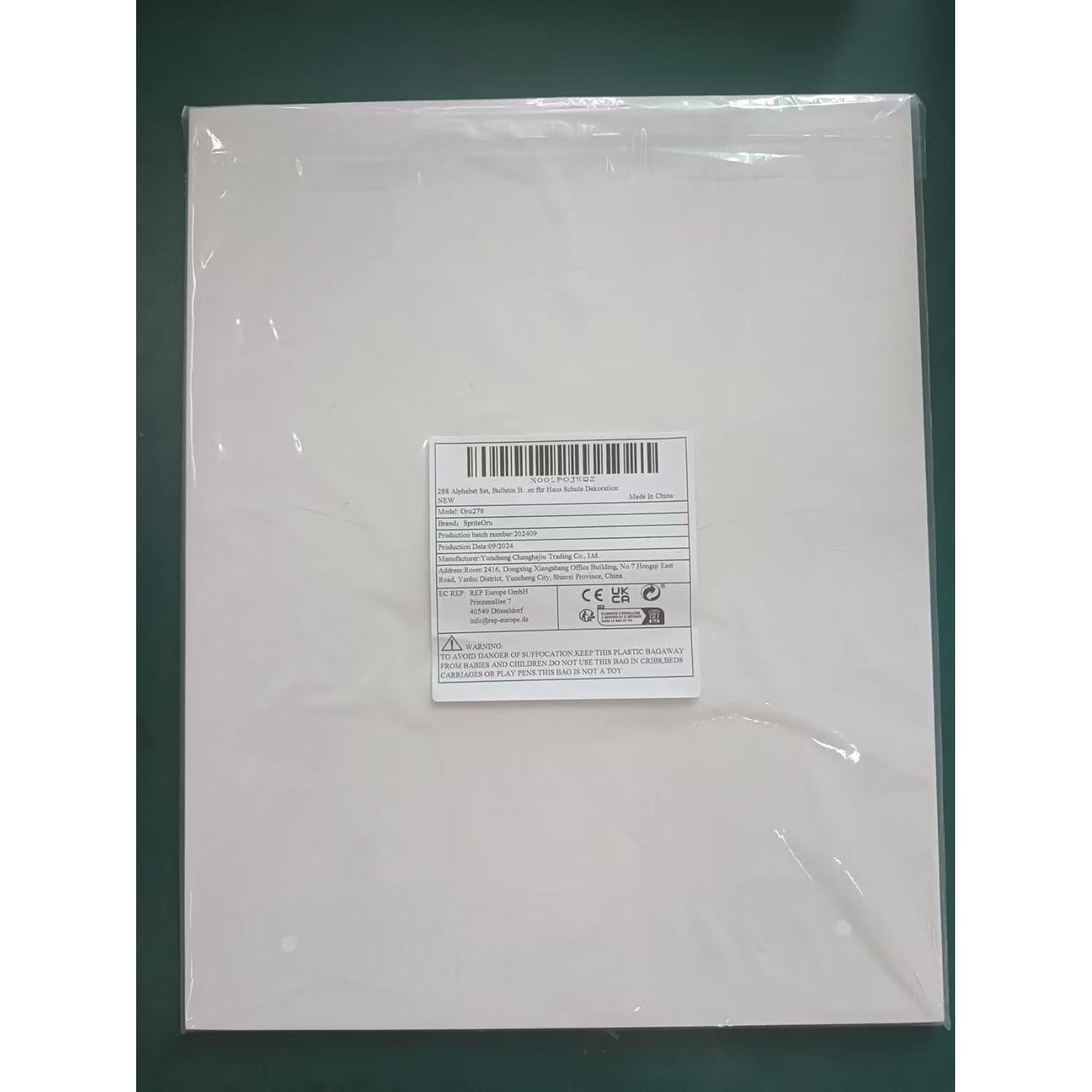 Conjunto de Letras y Números SpriteGru 288 Piezas Colorido