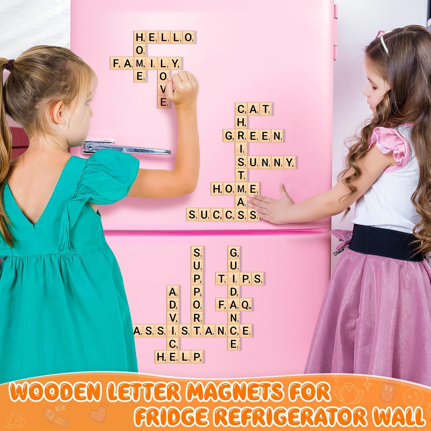 150 Letras Magnéticas de Madera JMZYJZH para Refrigerador