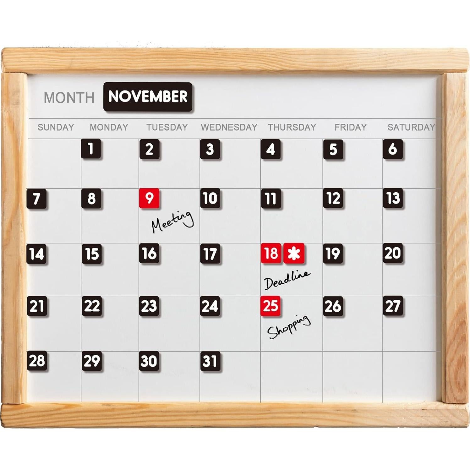 Números y Meses Magnéticos Doble Cara Magrooyar 1.4 cm