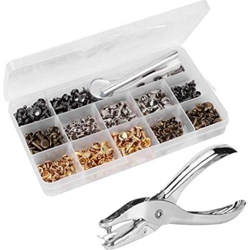 Kit de Alicates de Remaches Doble Cara 240 Piezas con Caja