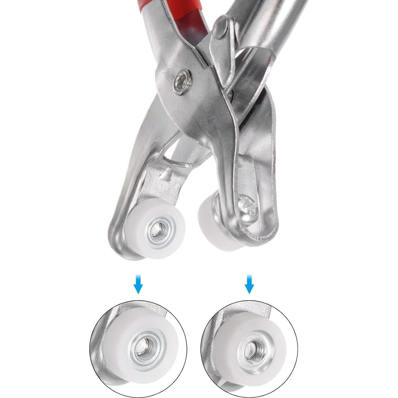 Alicates de Perforación uxcell 150mm para Botones de Metal