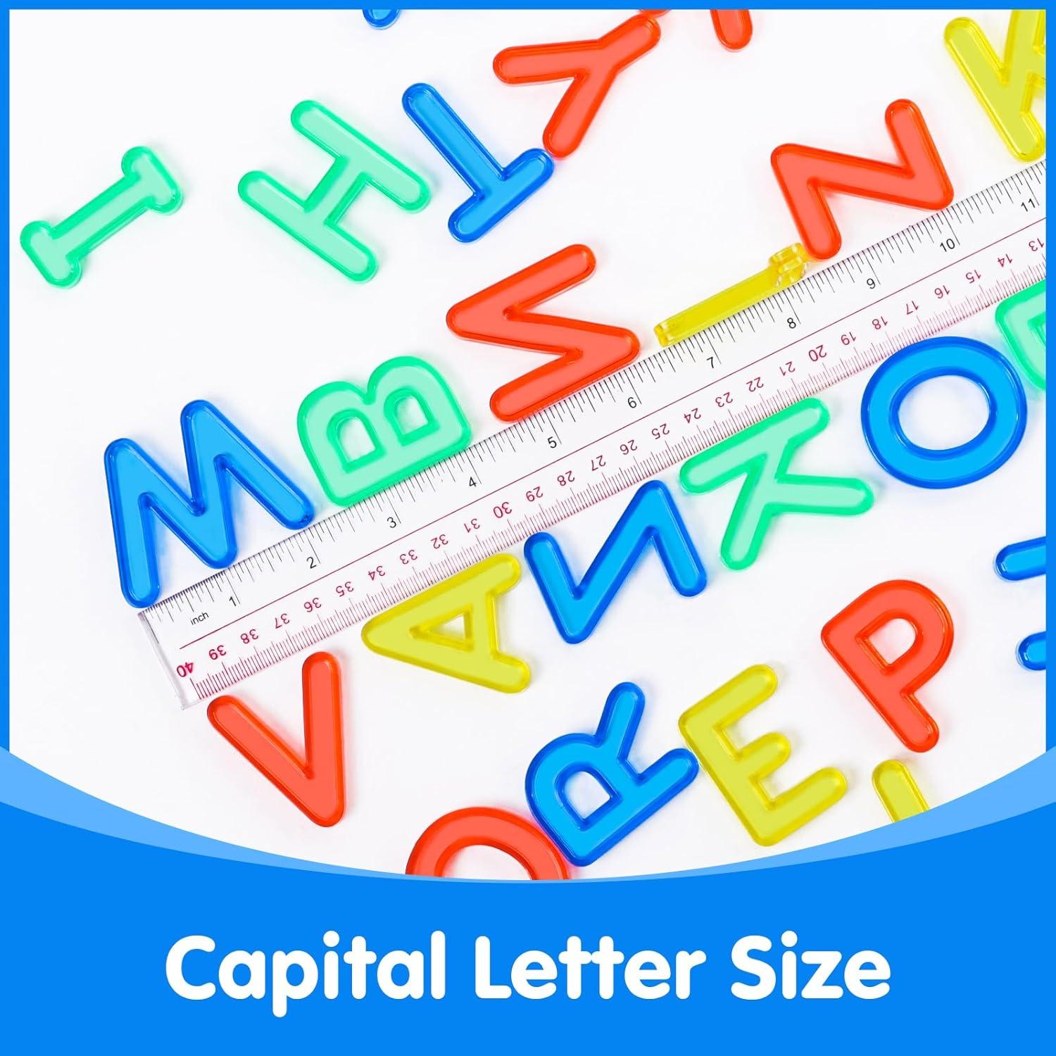 52 Letras Mayúsculas Translúcidas Odoorgames para Mesa de Luz