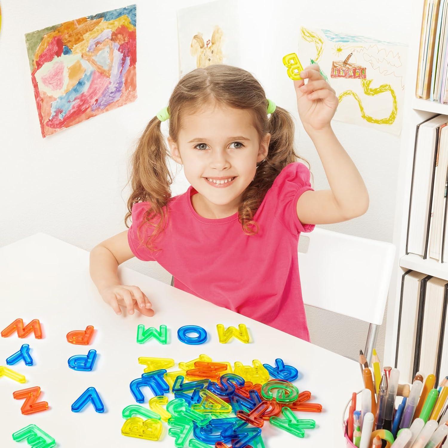 52 Letras Mayúsculas Translúcidas Odoorgames para Mesa de Luz