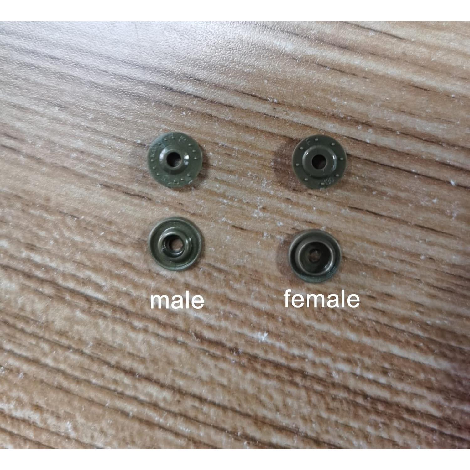 Kit de Broches KAM 504 Piezas BetterJonny para Manualidades