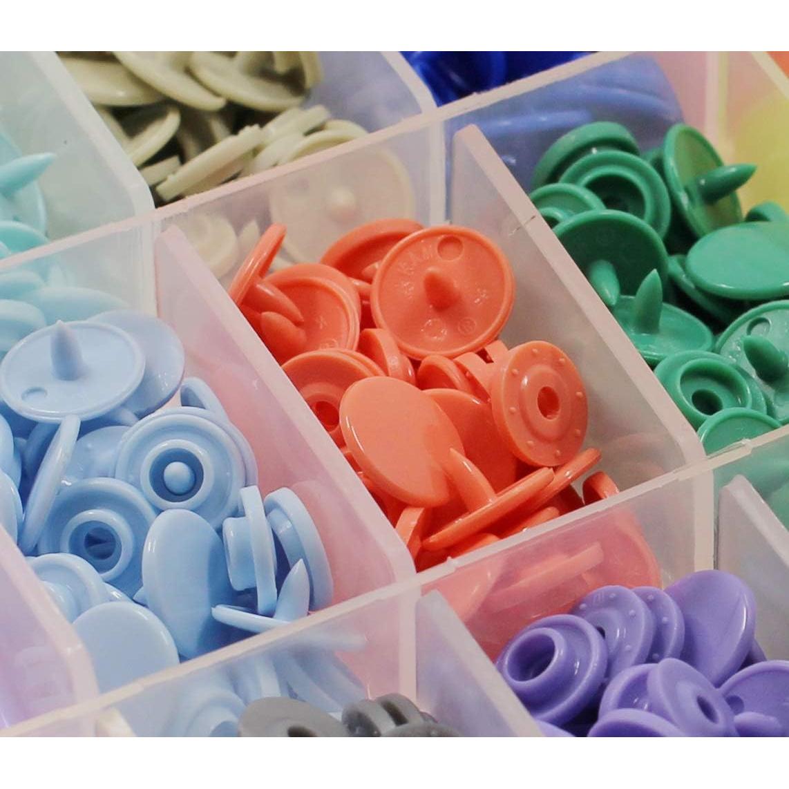 Kit de Broches KAM 504 Piezas BetterJonny para Manualidades