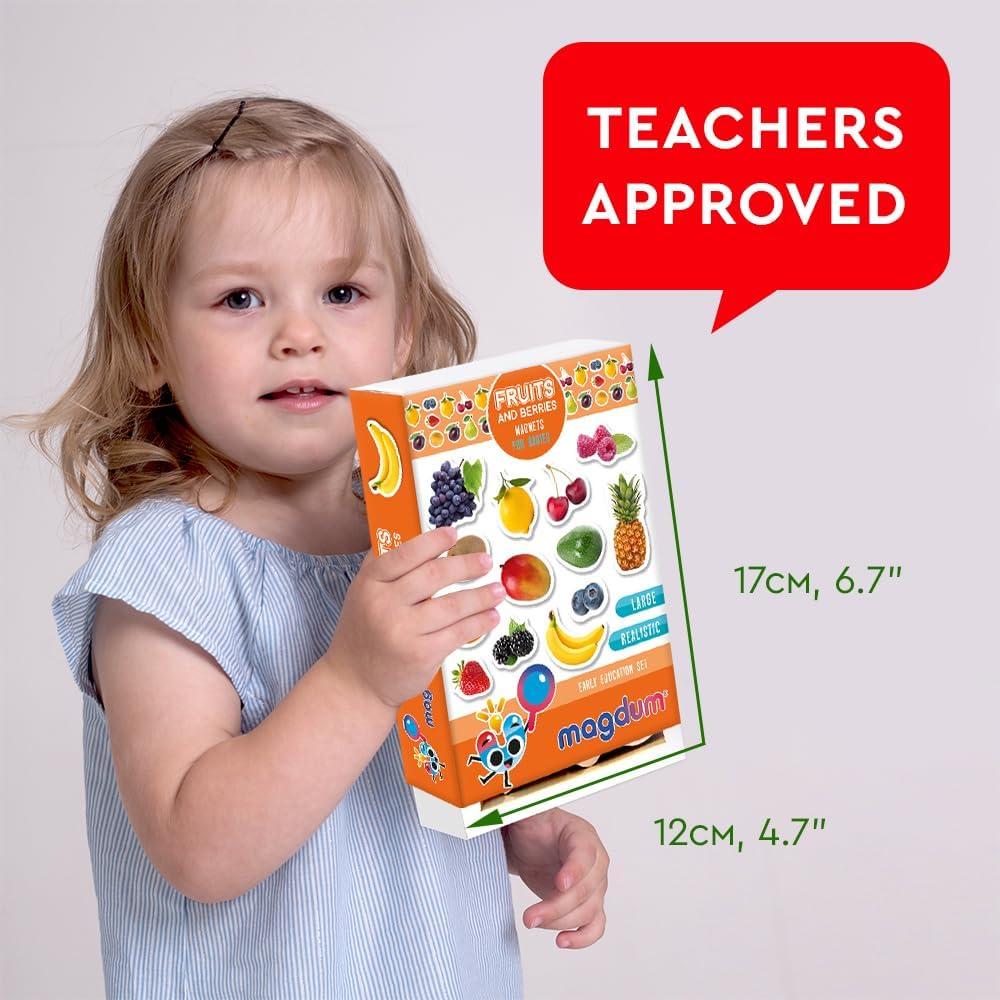 Imanes de Nevera Educativos Magdum - Set 110 Piezas Colorido