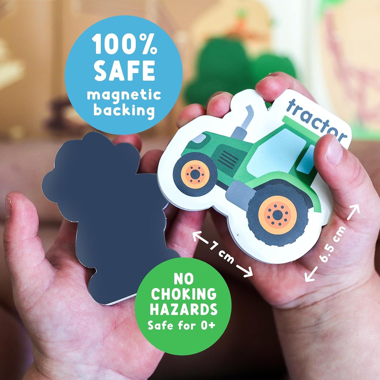 Imanes de Refrigerador Curious Columbus Animales de Granja 25 Piezas