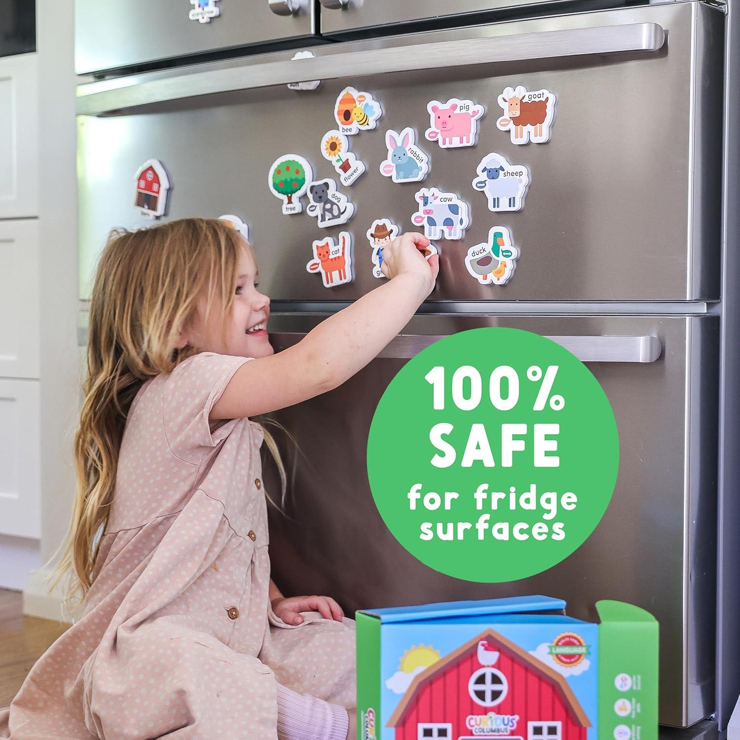 Imanes de Refrigerador Curious Columbus Animales de Granja 25 Piezas