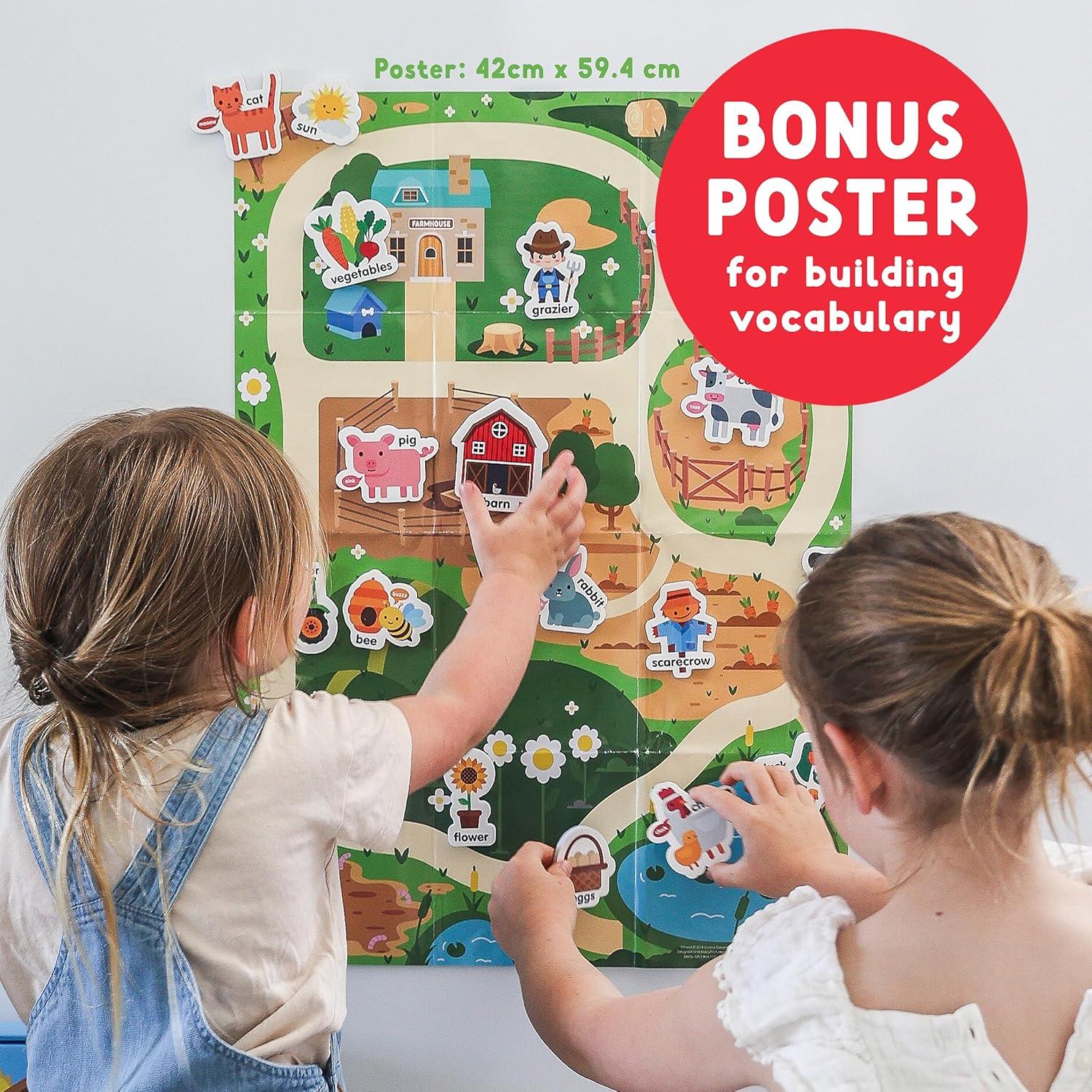 Imanes de Refrigerador Curious Columbus Animales de Granja 25 Piezas