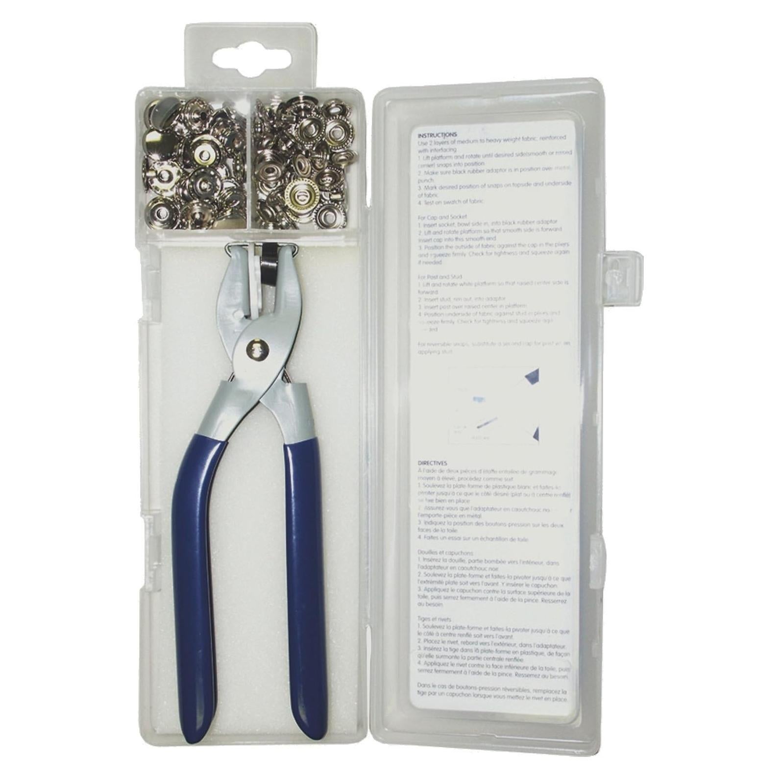 Kit de Broches Snap SeaSense 73 Piezas con Herramienta