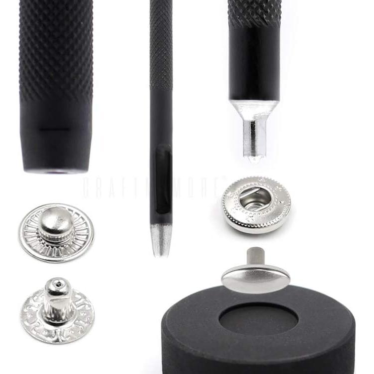 Kit de Herramientas CRAFTMEMORE para Botones Snap Setter 8mm