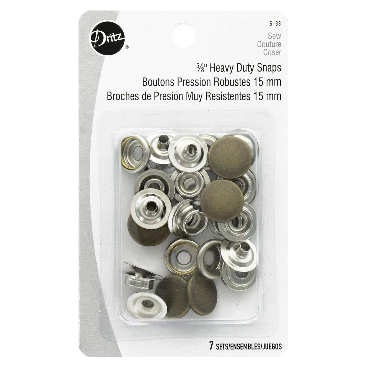 Broches de Alta Resistencia Dritz 1.59 cm Latón Antiguo - 7 Pzas