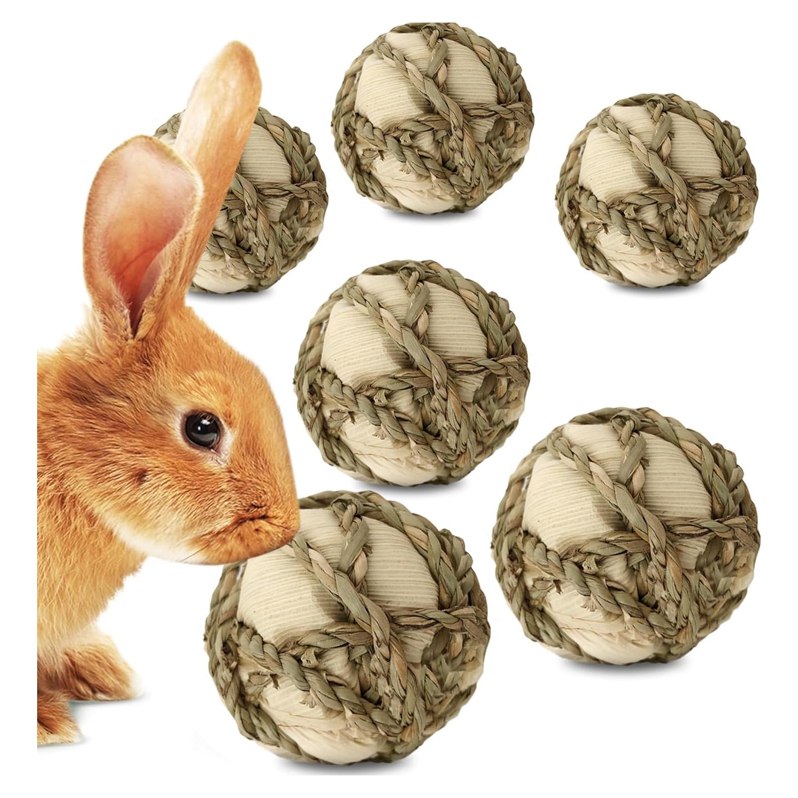 Bola de Hoja de Maíz SunGrow para Conejos y Mascotas - 6 Paquete