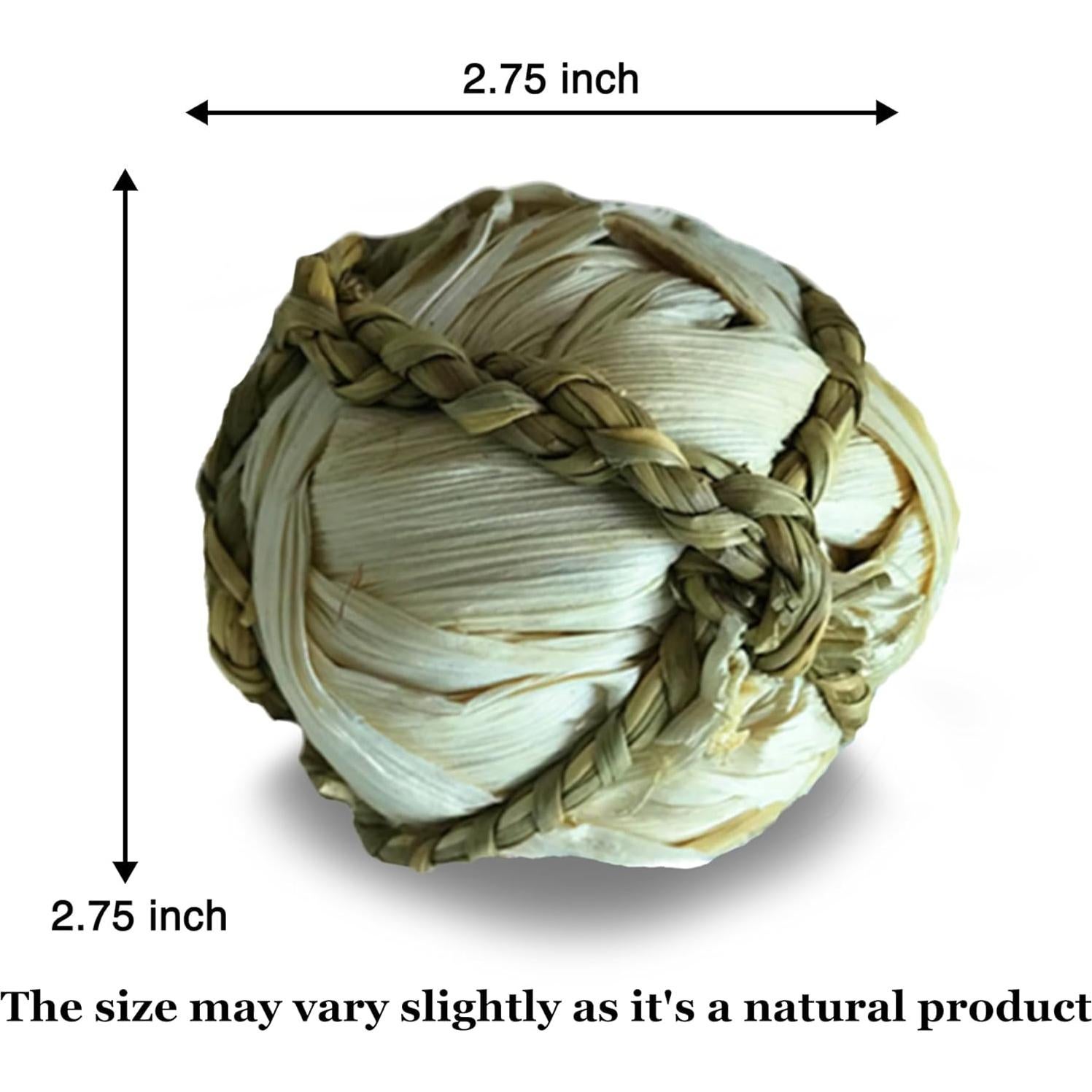 Bola de Hoja de Maíz SunGrow para Conejos y Mascotas - 6 Paquete