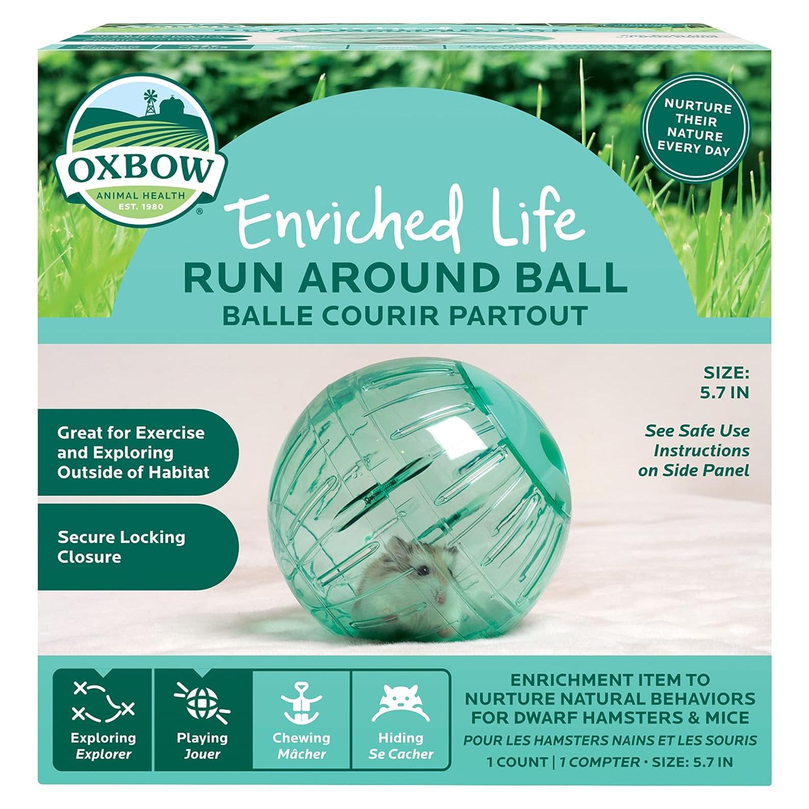 Bola de Correr Oxbow 14.5 cm para Hámster y Ratones