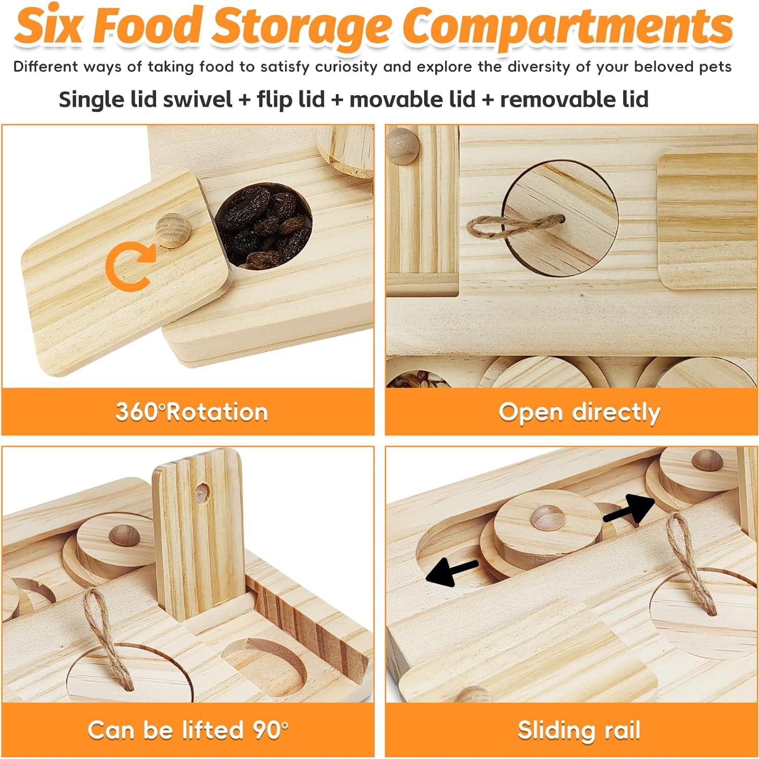 Juguete de Forrajeo PINVNBY para Conejos y Hámsters 17.95x13.99cm