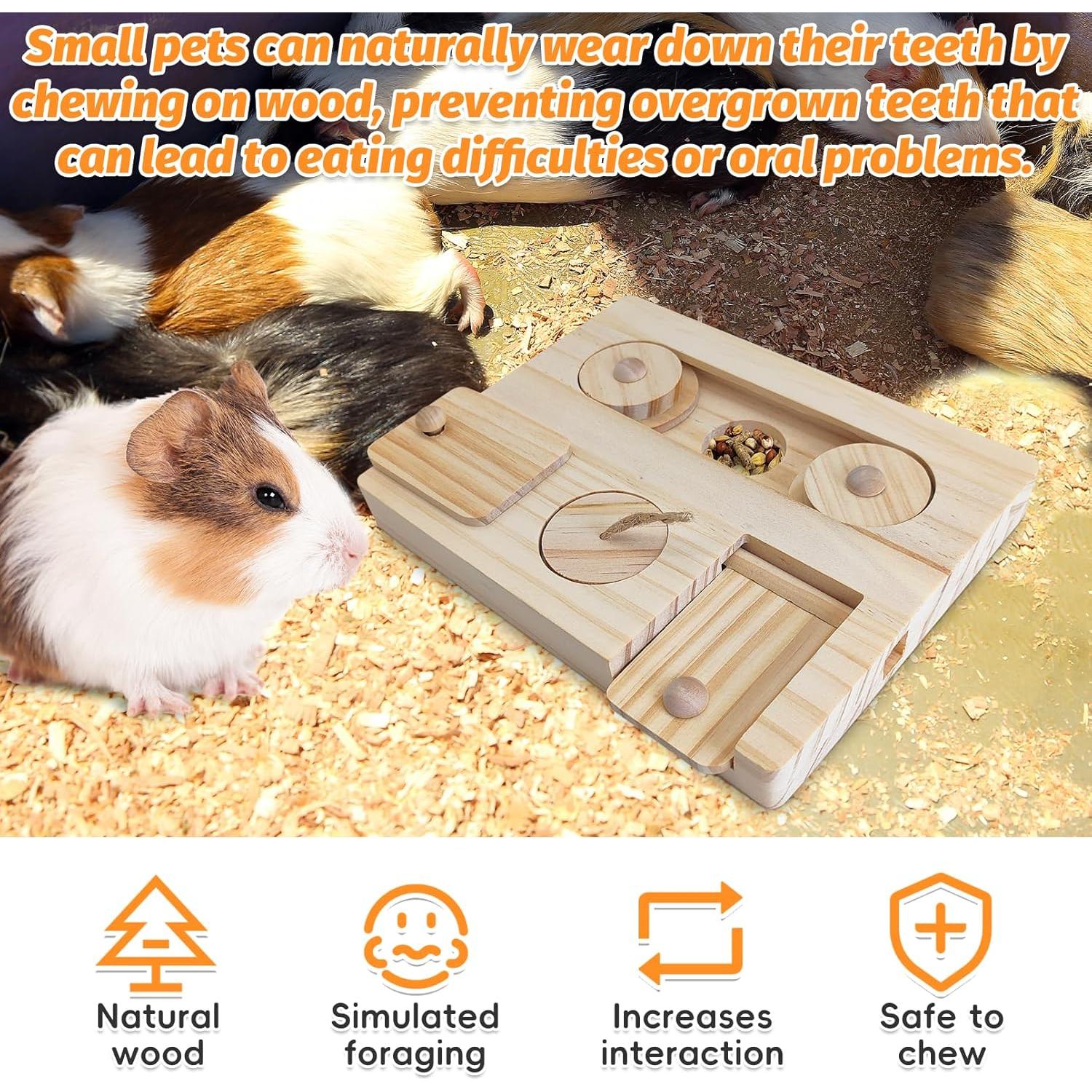 Juguete de Forrajeo PINVNBY para Conejos y Hámsters 17.95x13.99cm