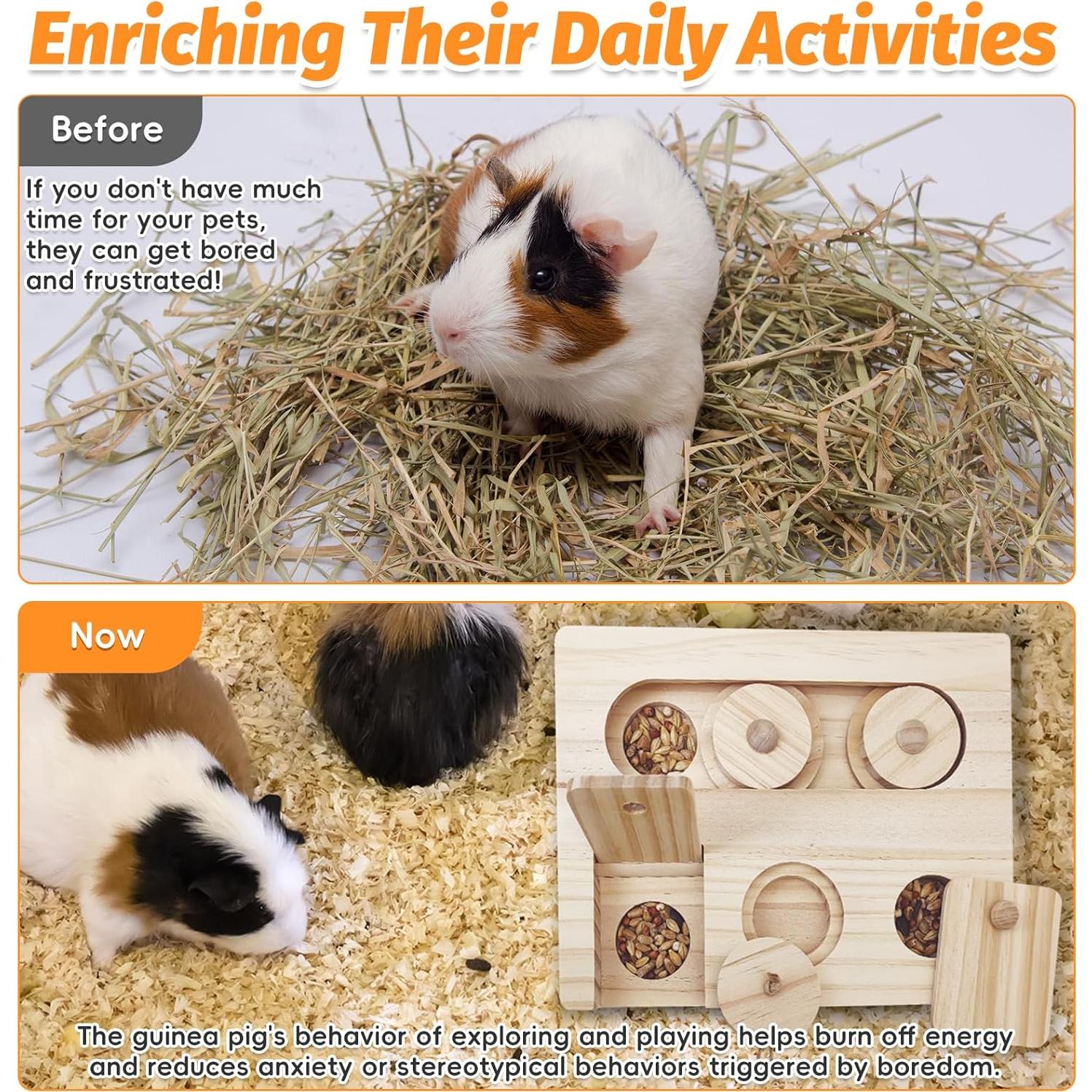 Juguete de Forrajeo PINVNBY para Conejos y Hámsters 17.95x13.99cm