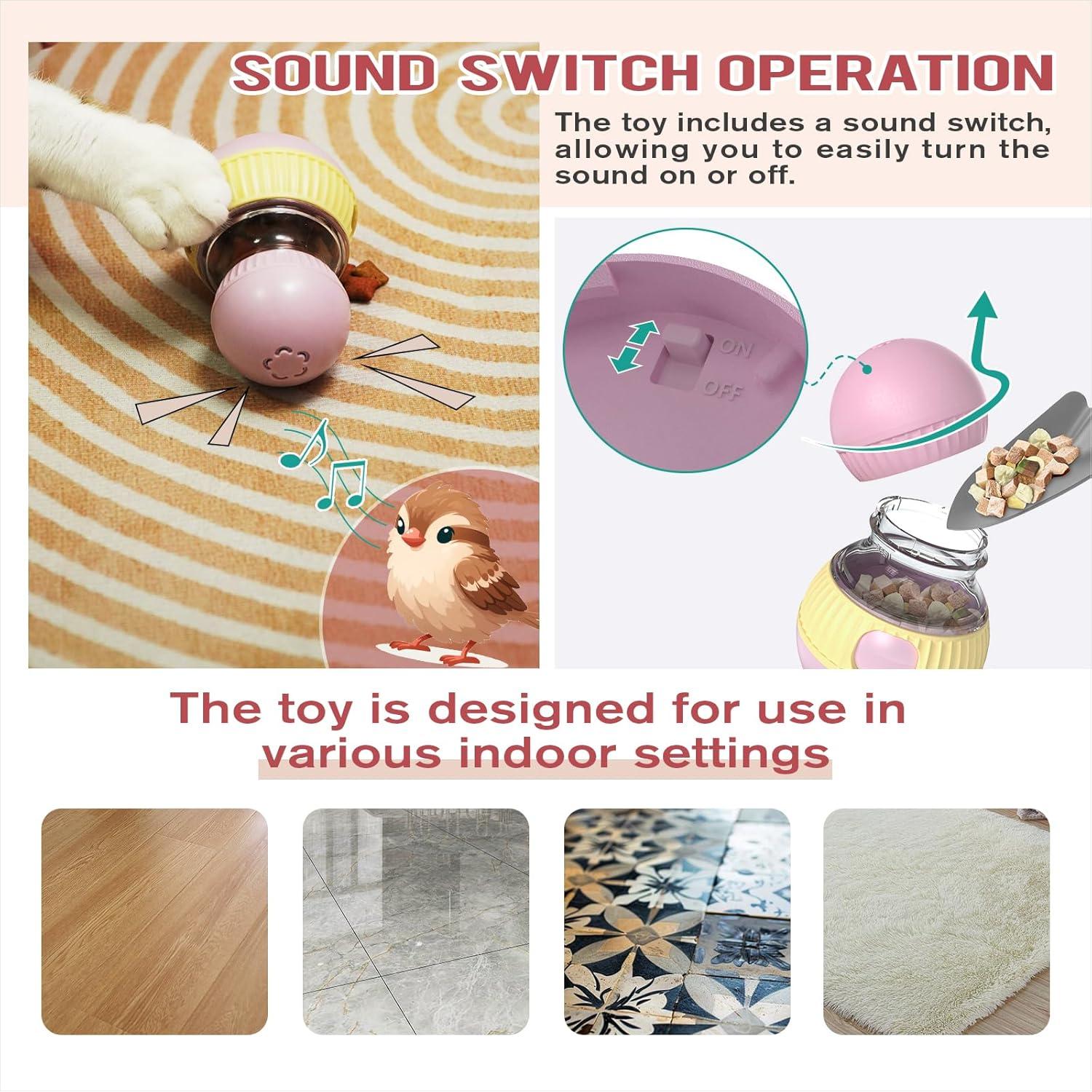 Juguete Interactivo para Gatos TLKNG con Dispensador de Comida