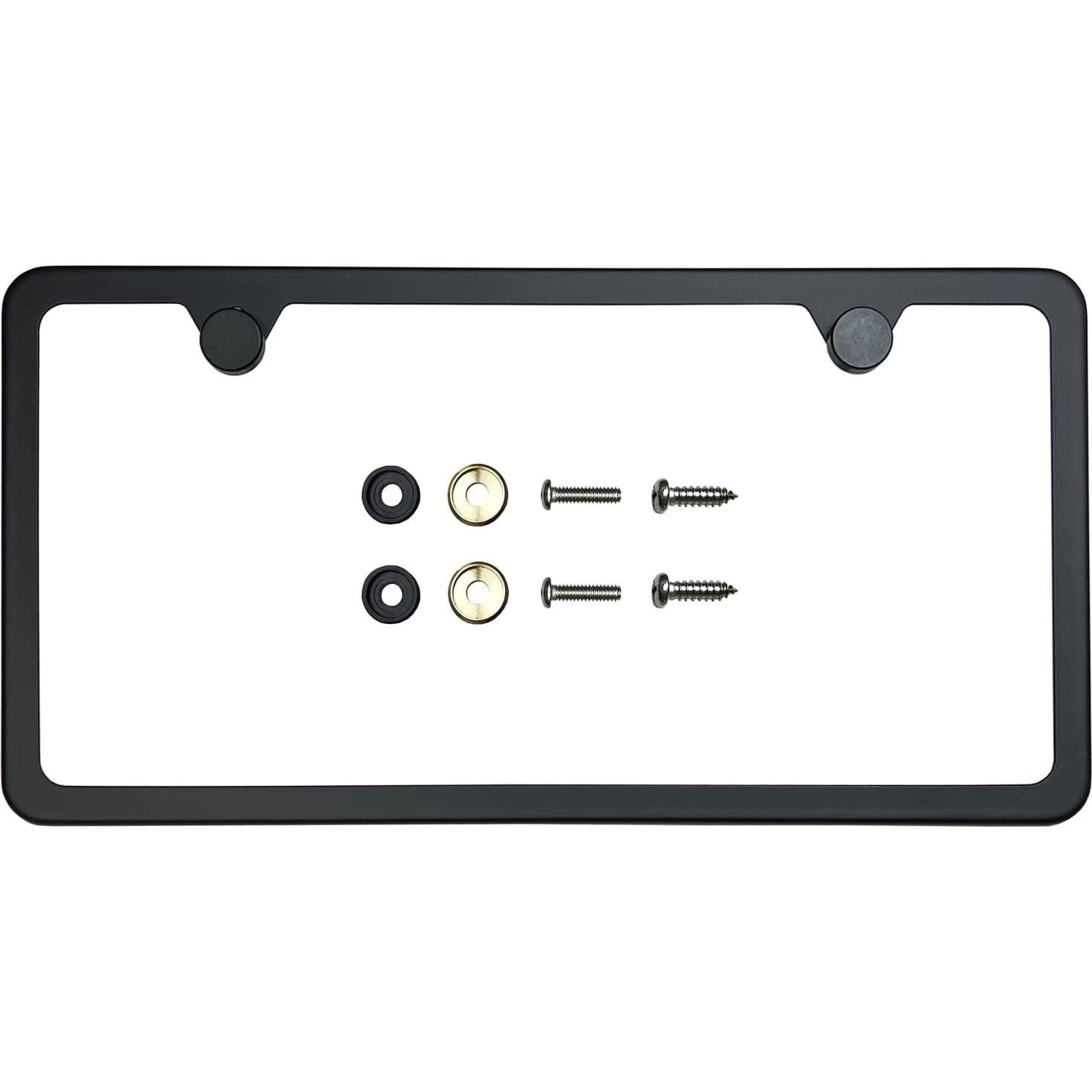 Marco de Placa de Licencia FAIPART Slim Negro Mate Universal