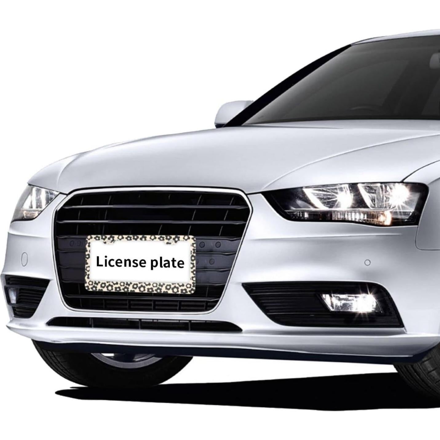 Marcos de Placa de Licencia YANGDADA Vintage Flores 2 Piezas