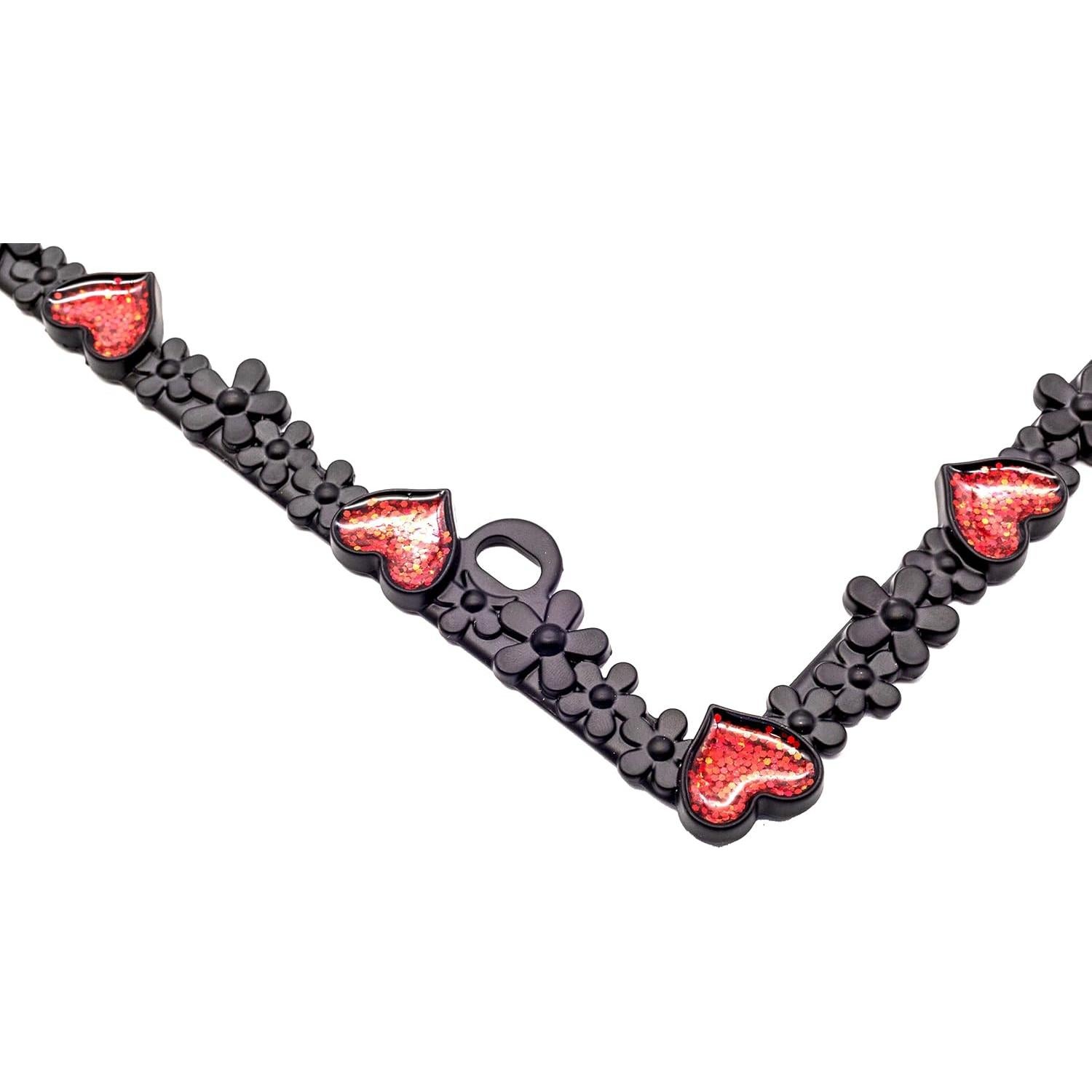 Marco de Placa de Licencia Creathome Corazón 3D Metal 30.5x15.2cm