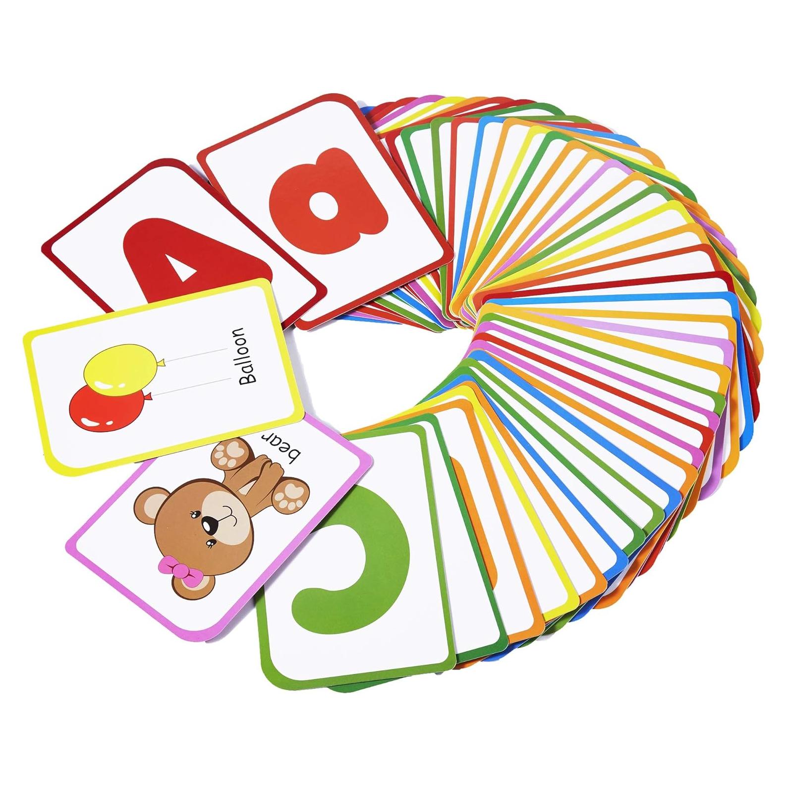 Tarjetas de Flash Alfabeto ZazzyKid 52 Piezas Preescolar