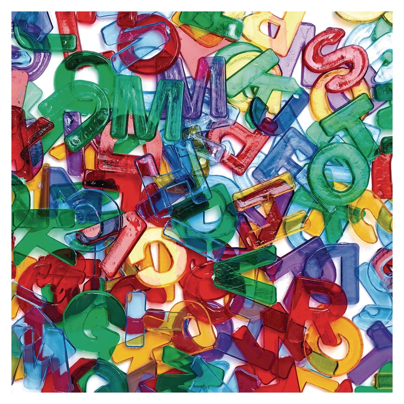 Letras Plásticas Mayúsculas Translúcidas Colorations 1.9 cm 208 Piezas