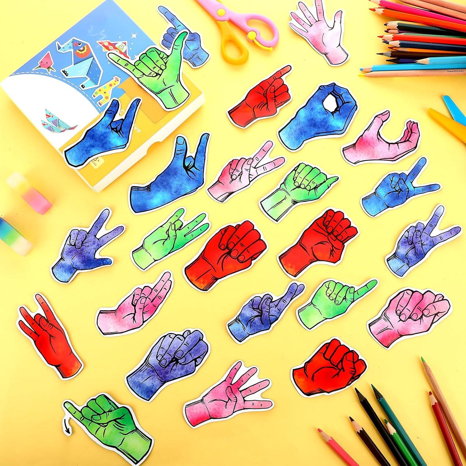 Imágenes Magnéticas ASL Kanayu 36 Piezas Alfabeto y Números