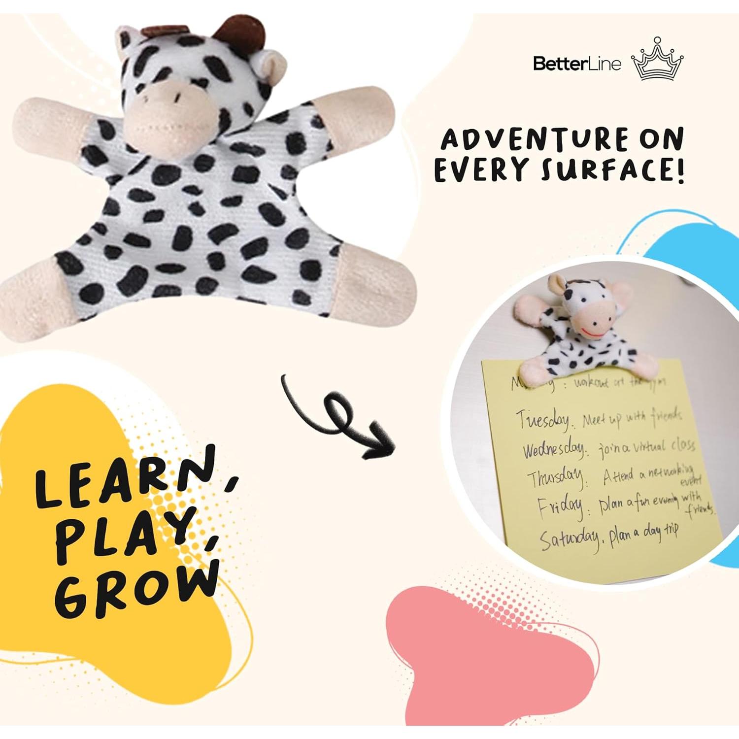 Imanes de Nevera Educativos BetterLine - Animales de Peluche 8 Piezas