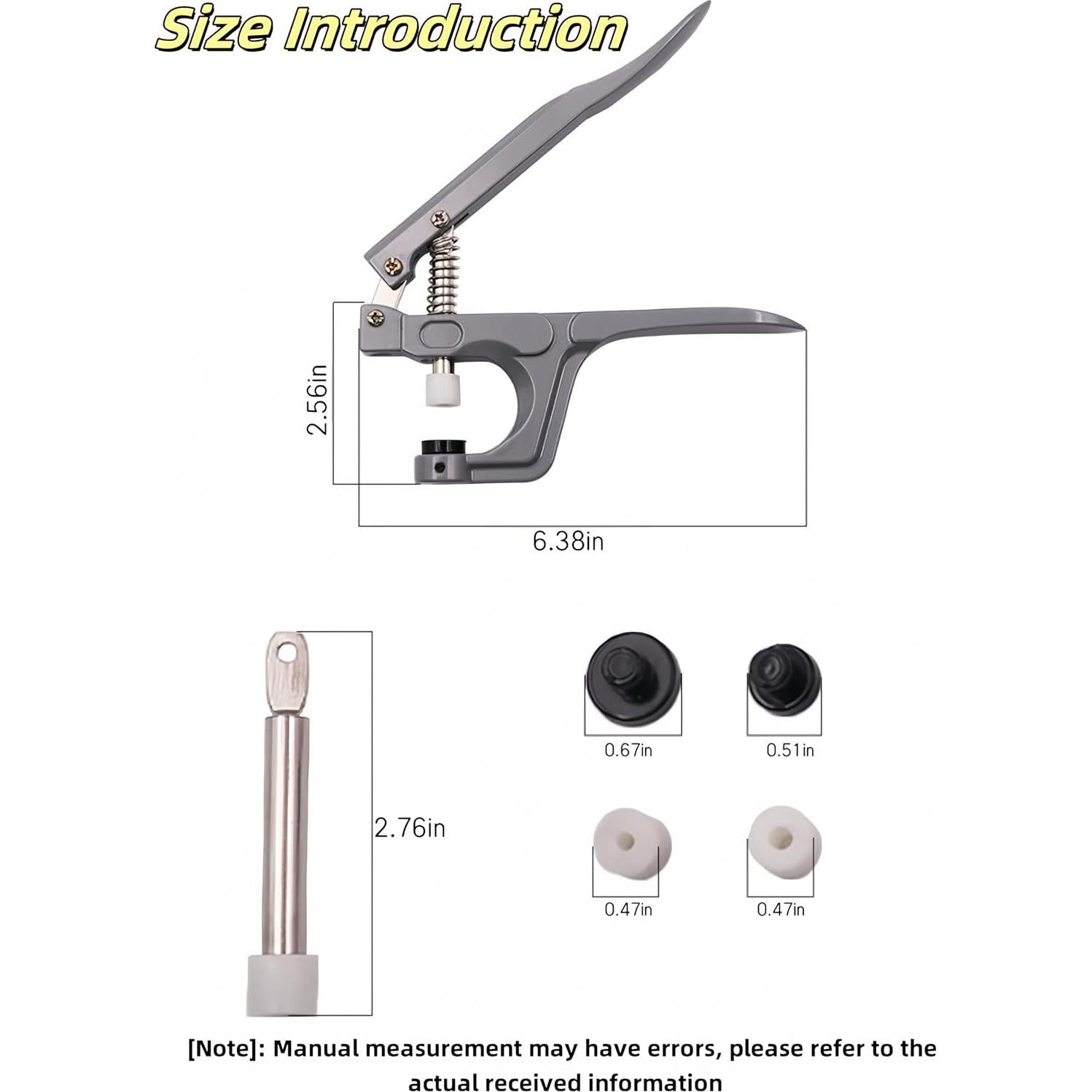 Kit de Alicates de Presión Beipof para Manualidades de Ropa