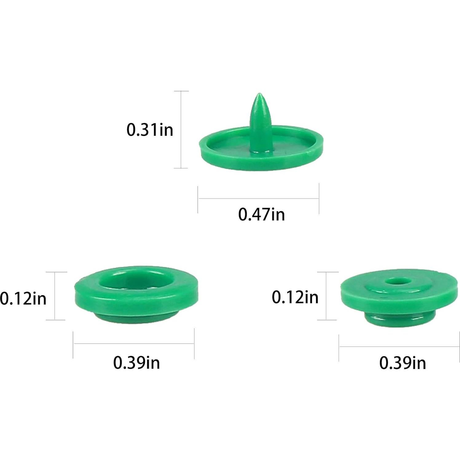 Kit de Botones a Presión Efivs Arts 500 Juegos 12mm 25 Colores