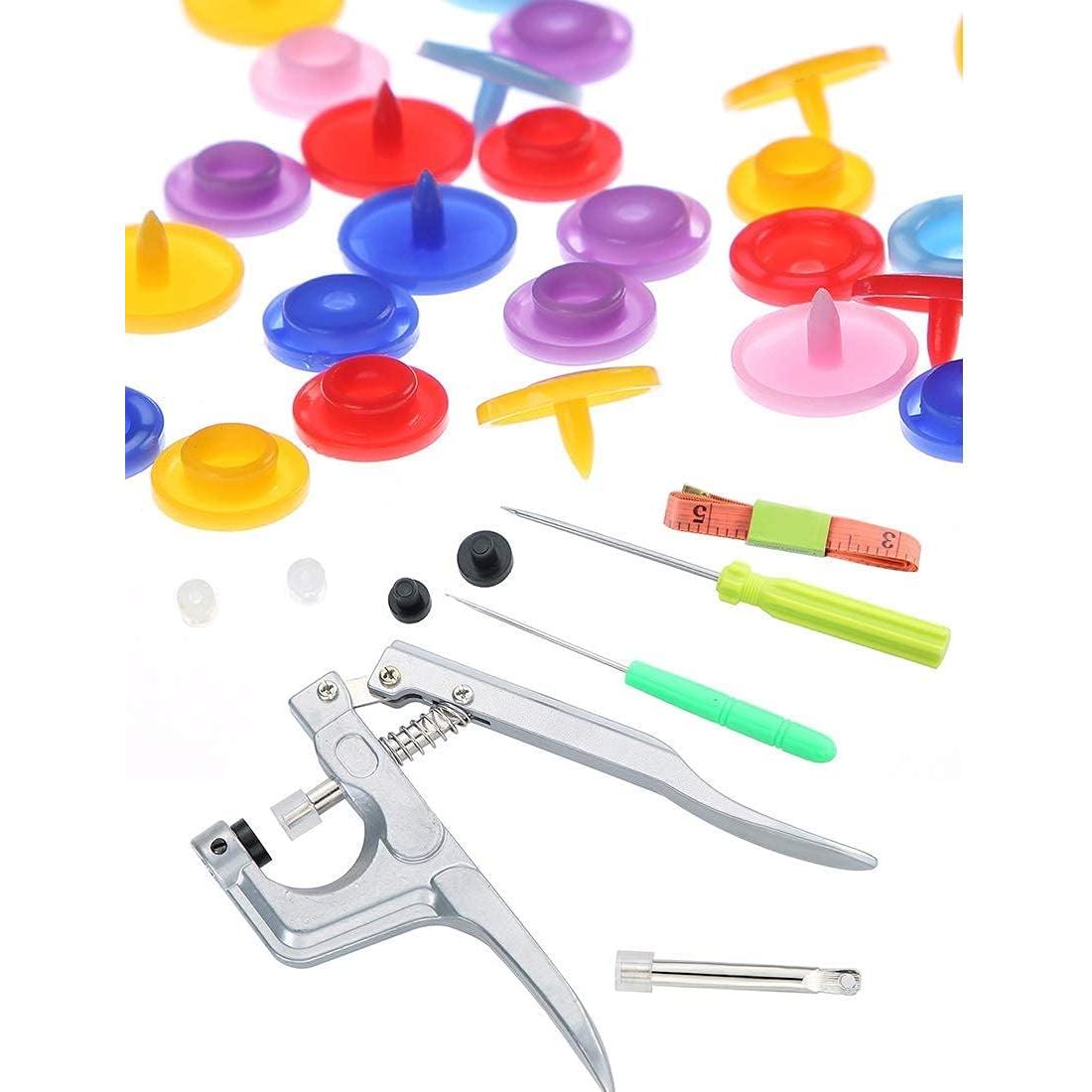 Kit de Botones a Presión Efivs Arts 500 Juegos 12mm 25 Colores