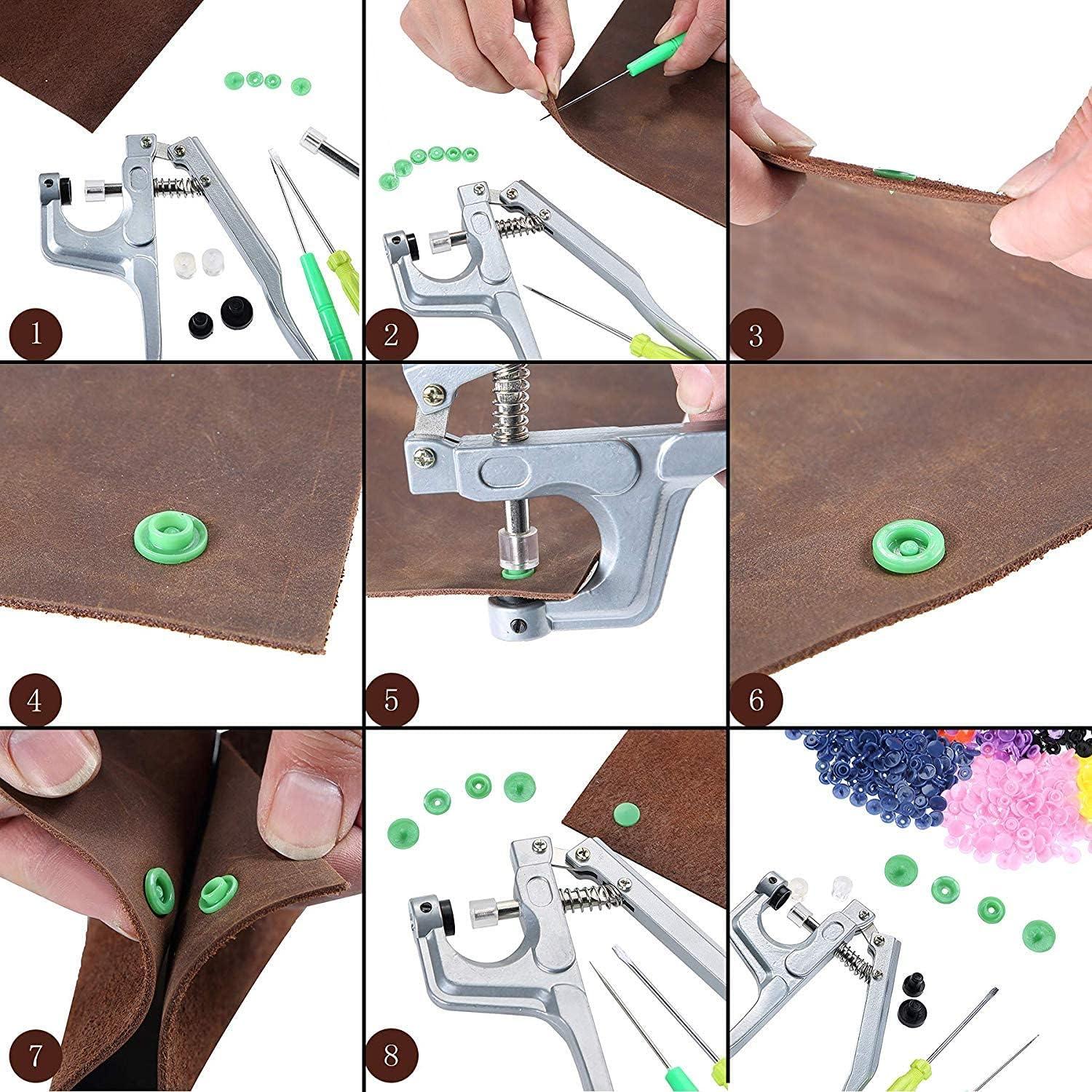 Kit de Botones a Presión Efivs Arts 500 Juegos 12mm 25 Colores