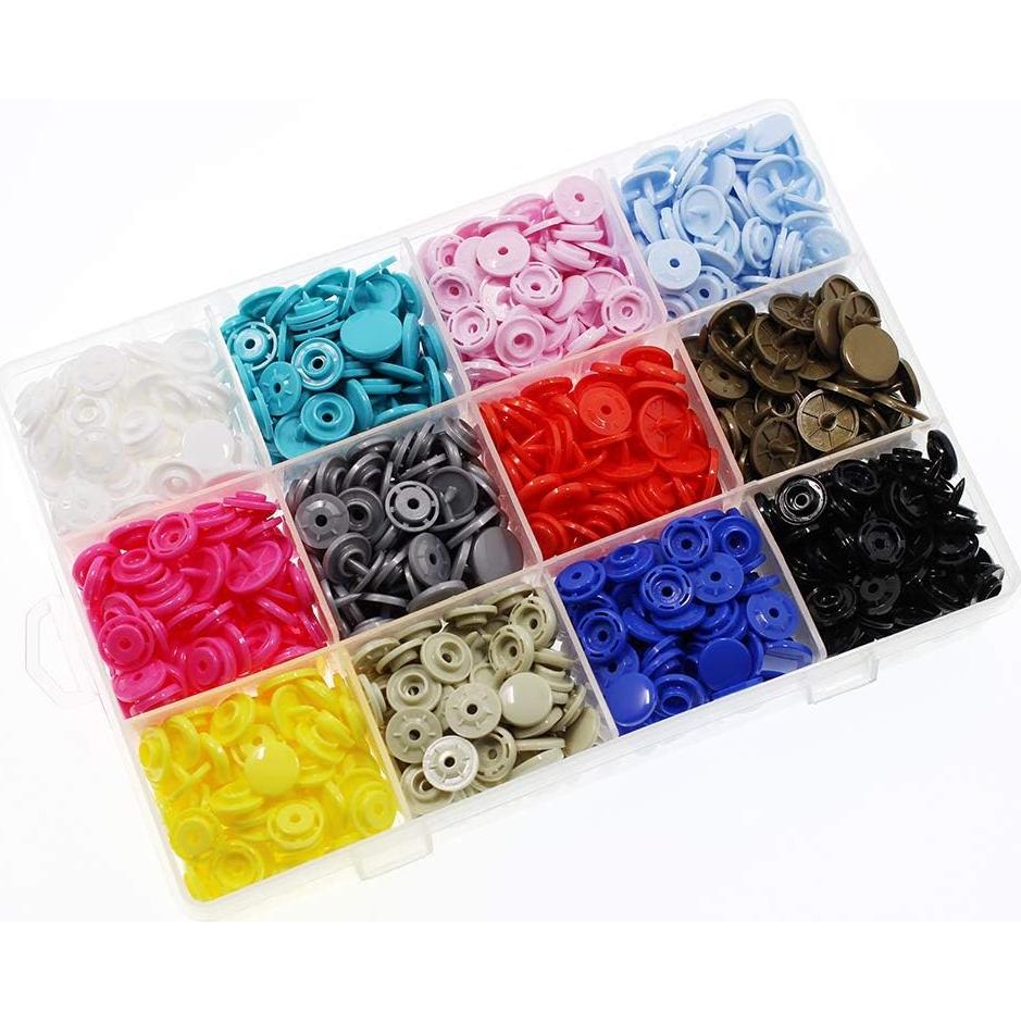 Kit de 288 Broches KAM T8 BetterJonny para Manualidades y Costura
