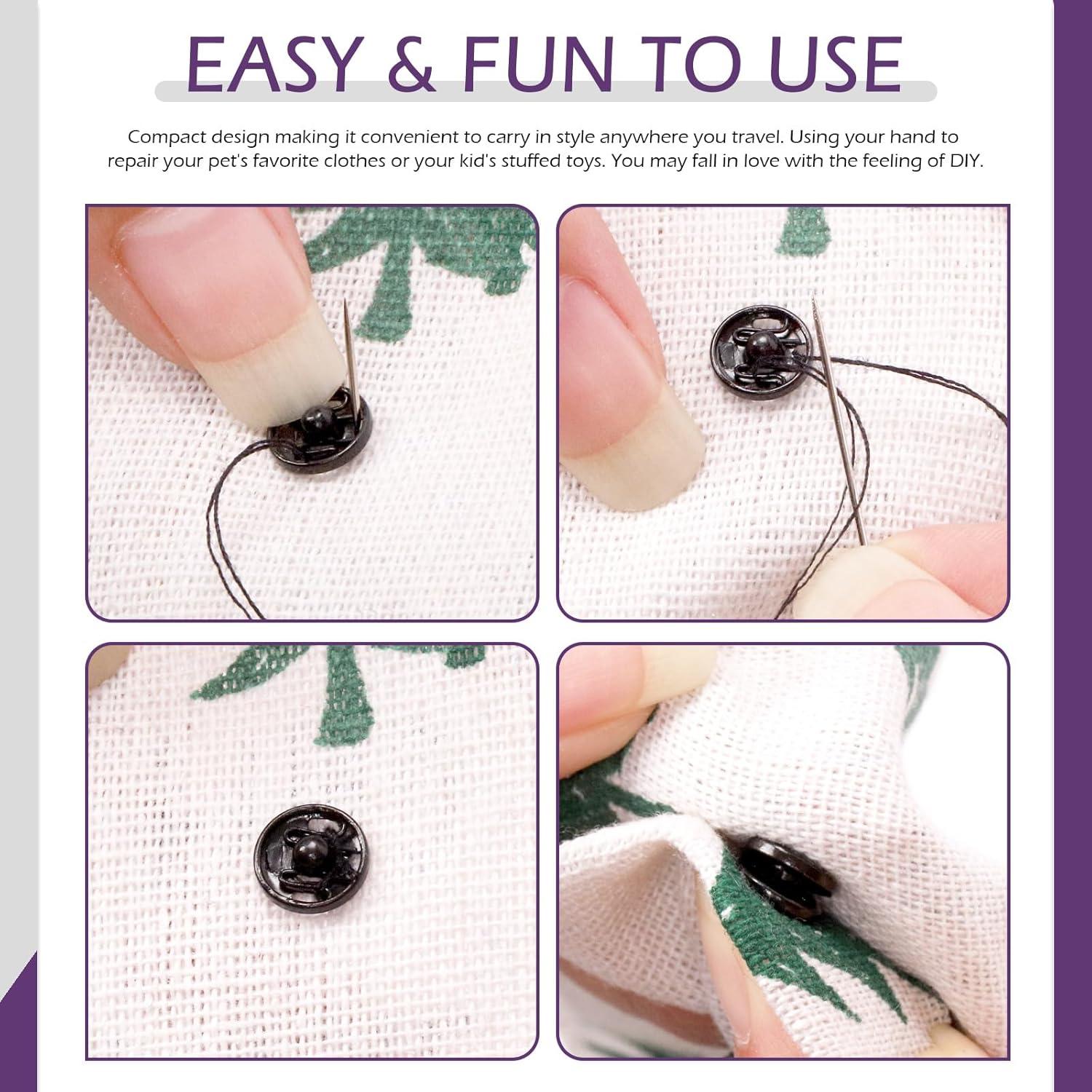 Kit de Costura Swpeet 152Pares Ganchos y Ojos de Metal