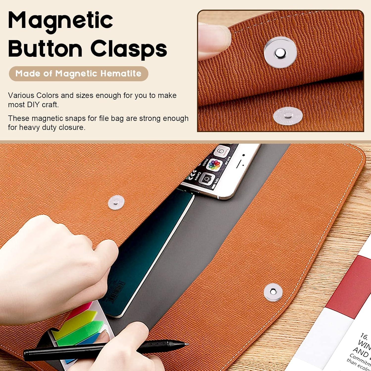 Conjunto de 30 Botones Magnéticos Negros 14mm Wokape