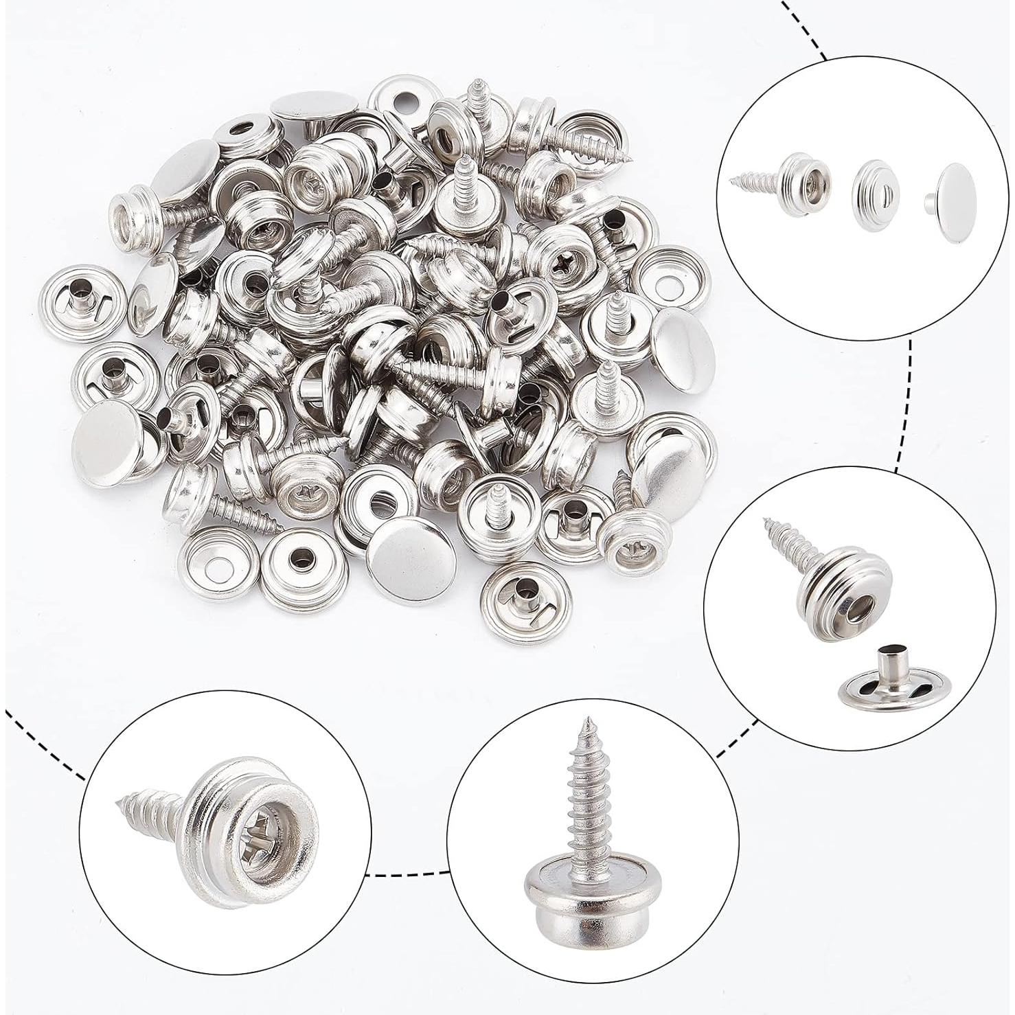 Kit de Sujetadores GORGECRAFT 30 Piezas Acero Inoxidable 10mm